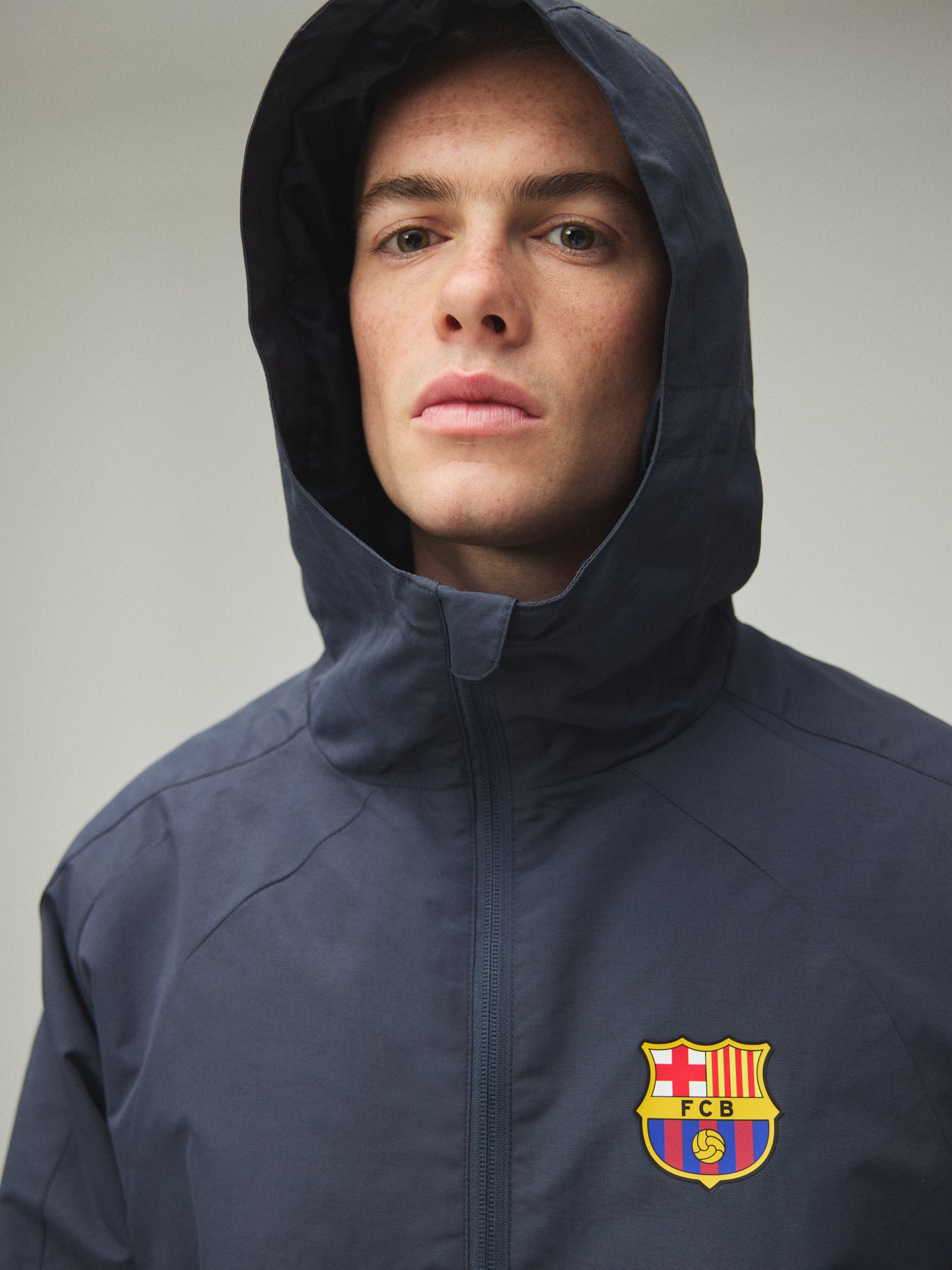 Chaqueta Ligera Azul Marino Core Barça