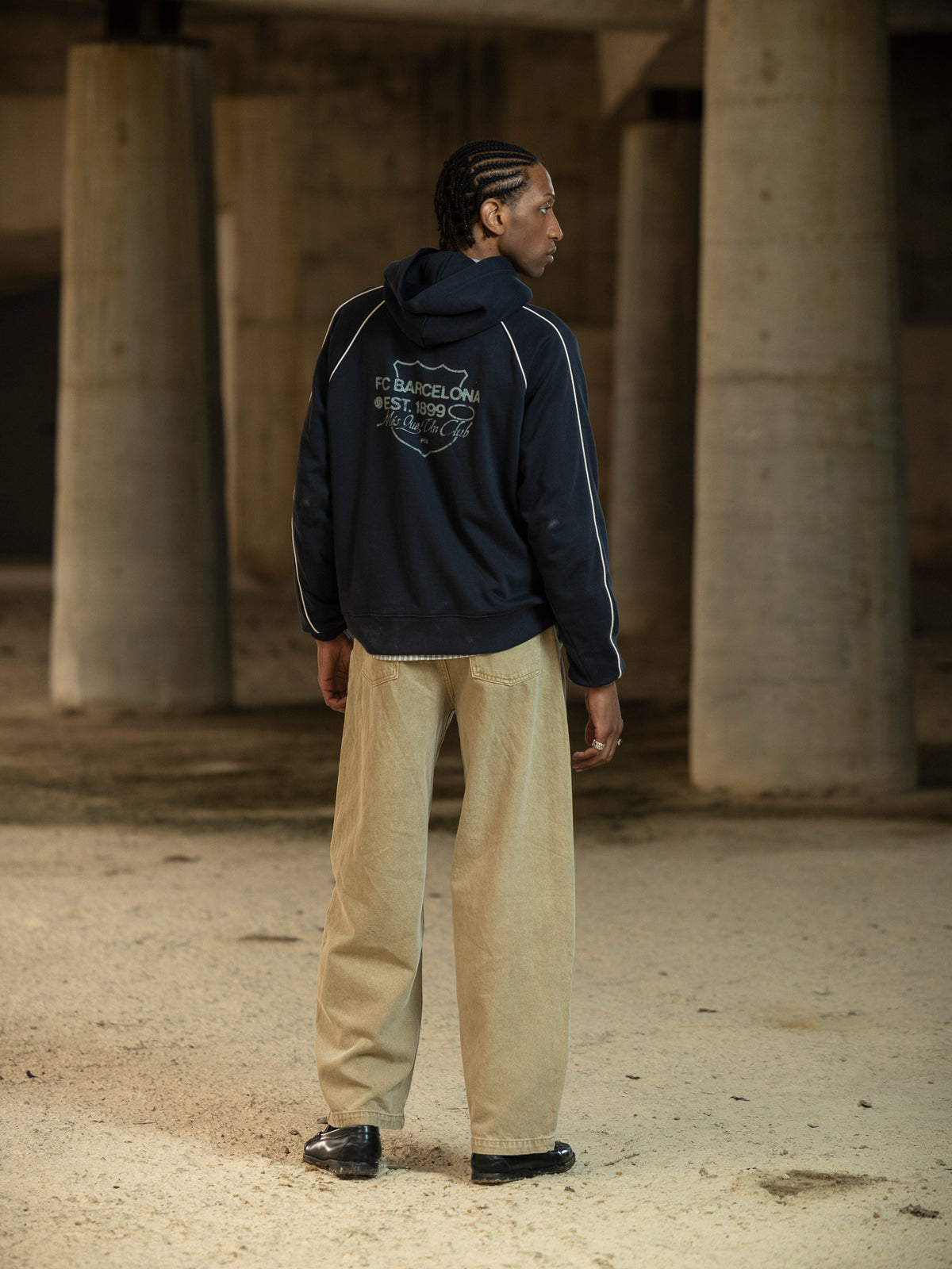 Hoodie Grey Aftermatch Barça