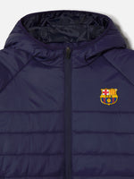Jacket with hood navy Barça - Women