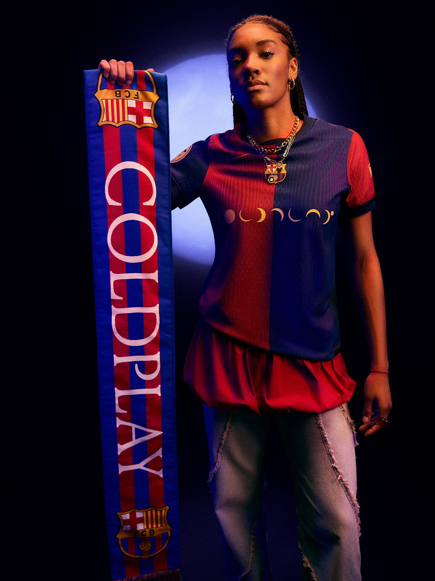 Bufanda de edición limitada Barça x Coldplay