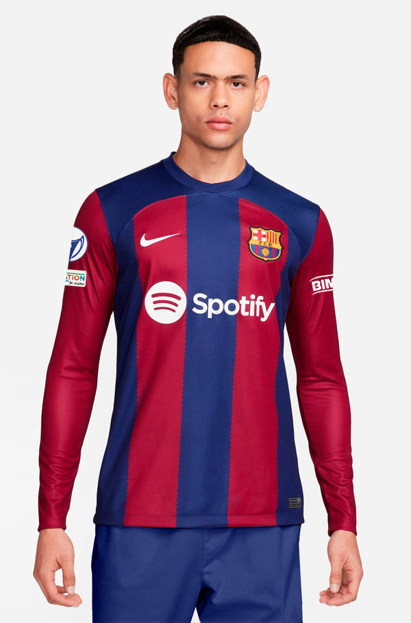 UWCL FC Barcelona home shirt 23/24 - Long-sleeve - BRUGTS