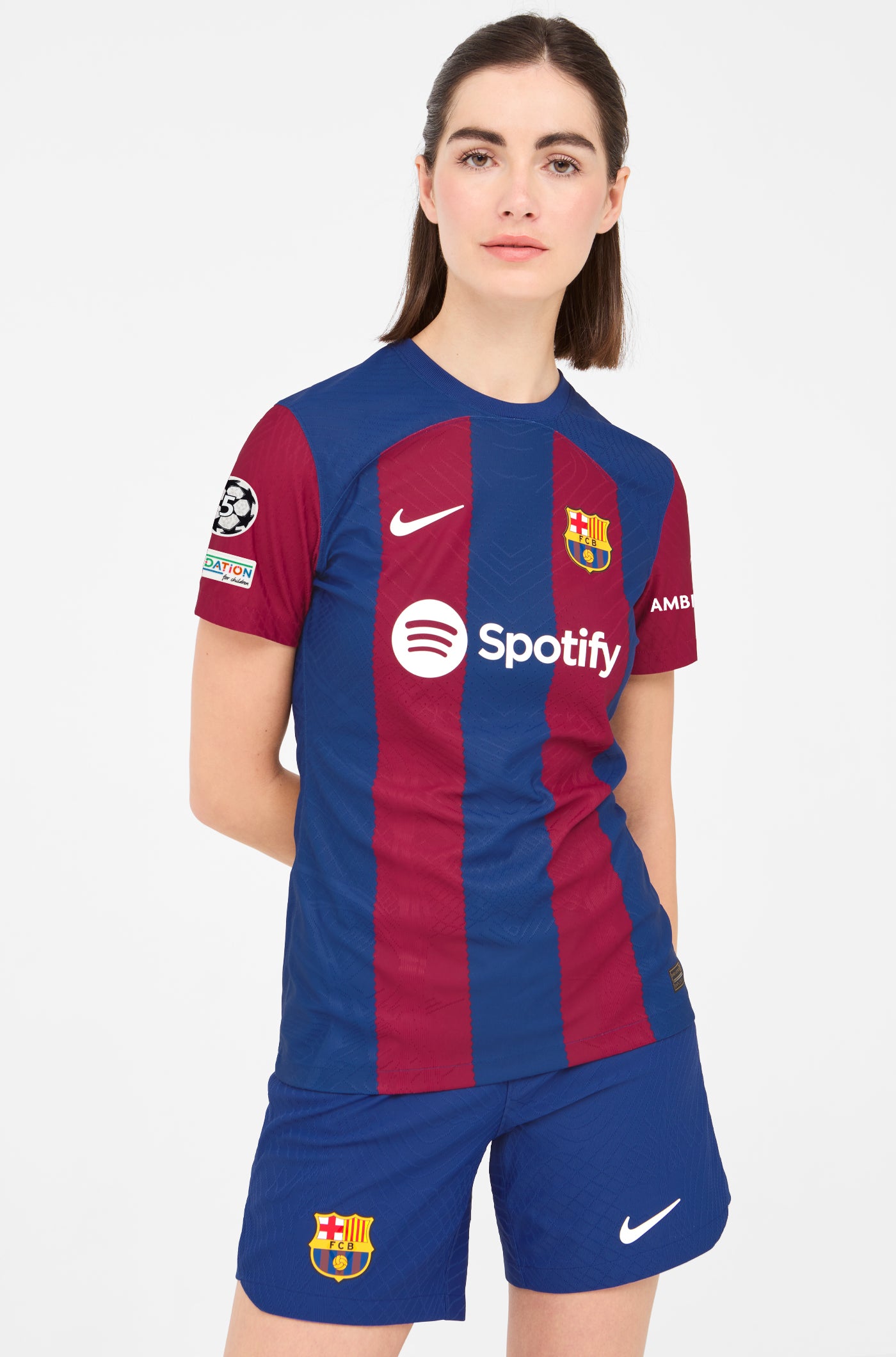 UCL FC Barcelona Home Shirt 23/24 Player's Edition - Women - VITOR ROQUE