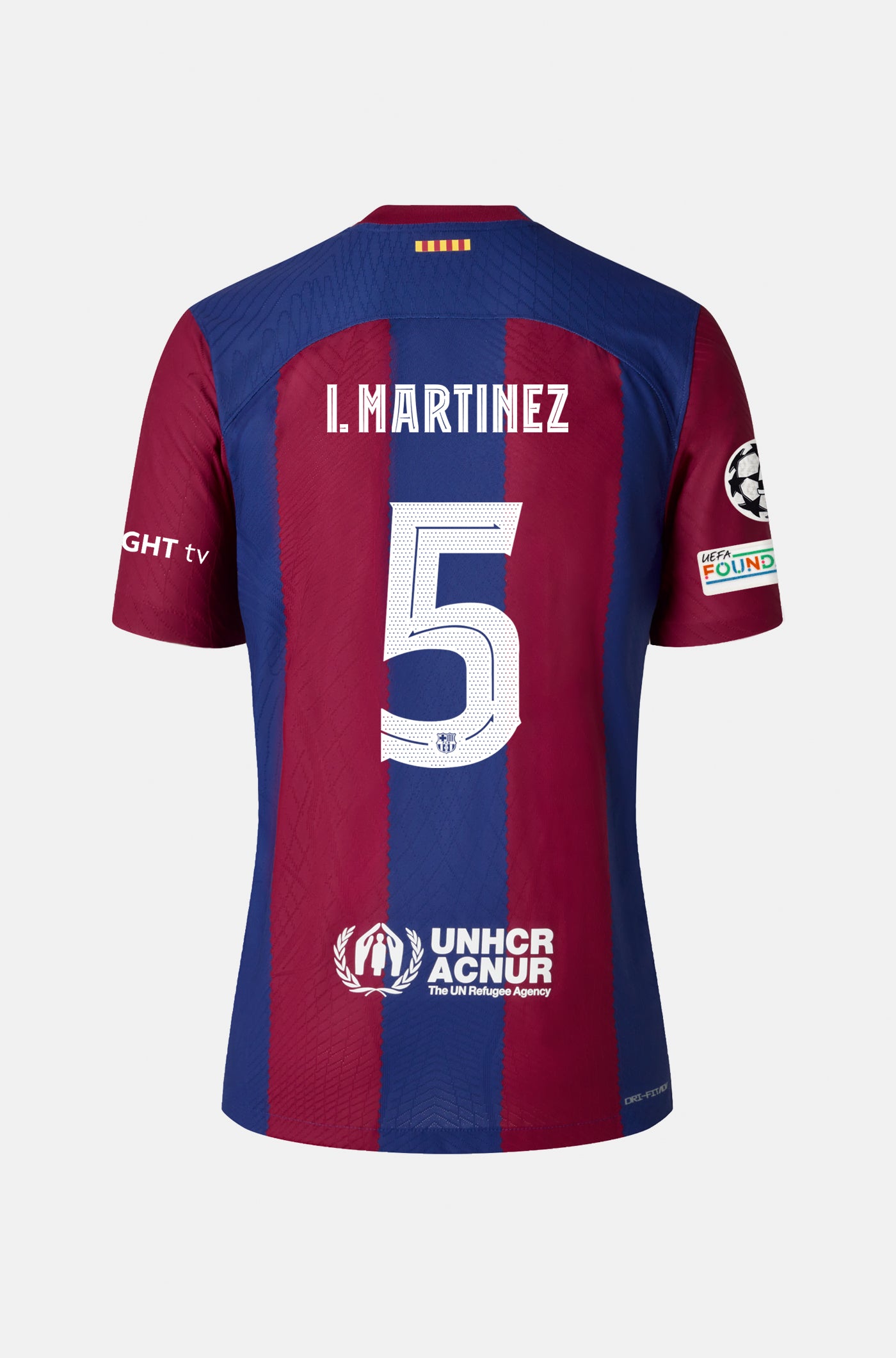 UCL FC Barcelona home shirt 23/24 - Long-sleeve - I. MARTÍNEZ