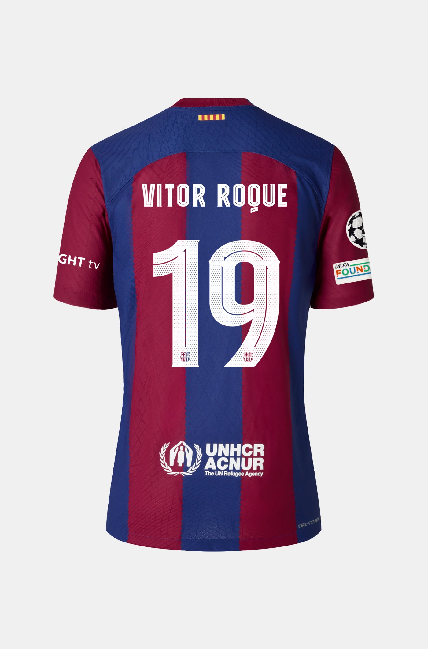 UCL FC Barcelona home shirt 23/24 - Junior - VITOR ROQUE