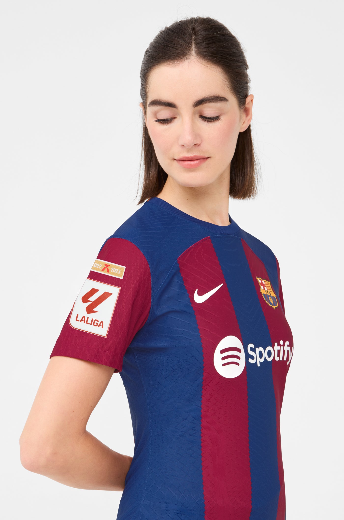 LFP FC Barcelona Home Shirt 23/24 Player's Edition - Women - LEWANDOWSKI