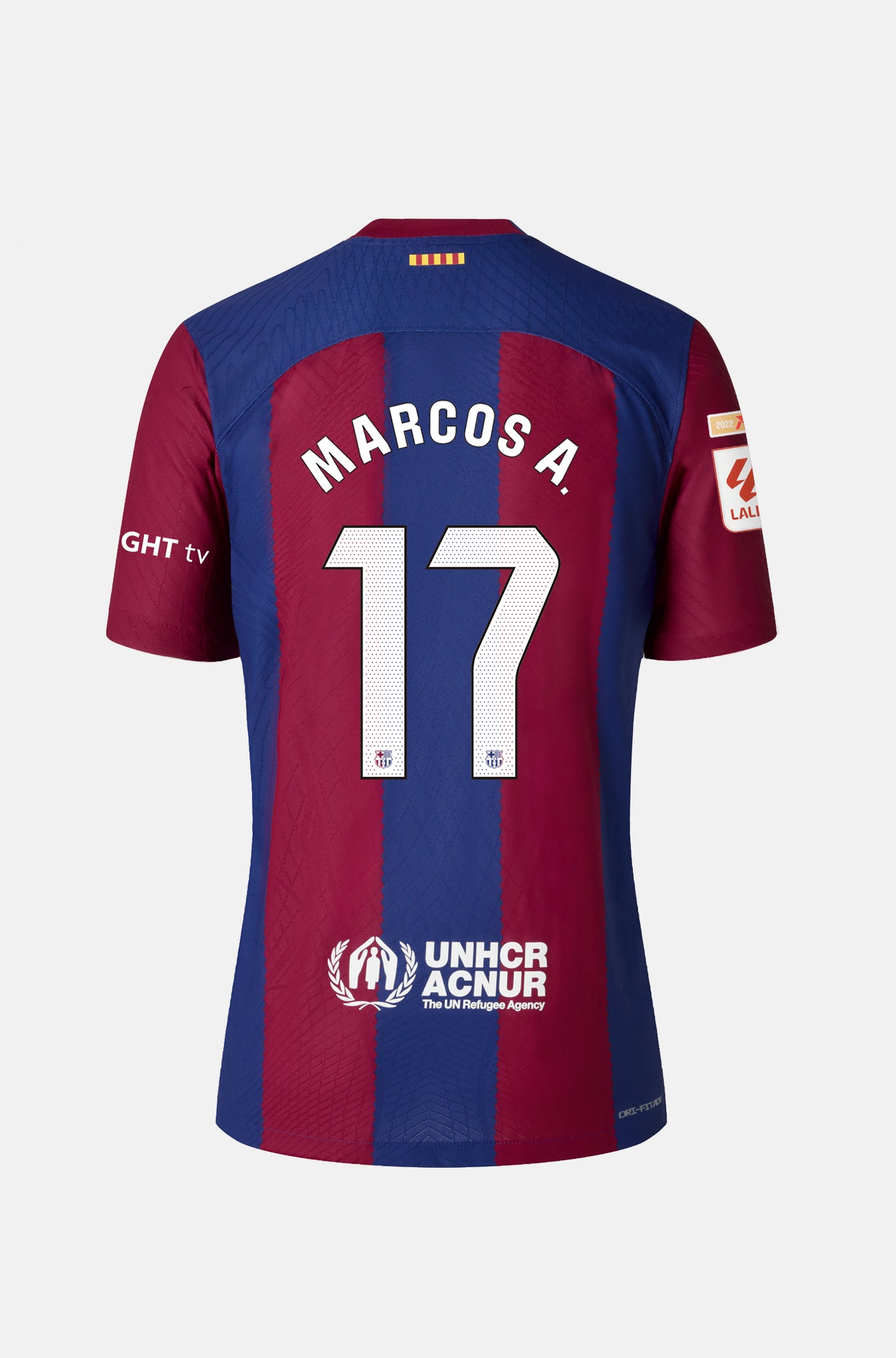 LFP FC Barcelona home shirt 23/24 Player's Edition - MARCOS A.