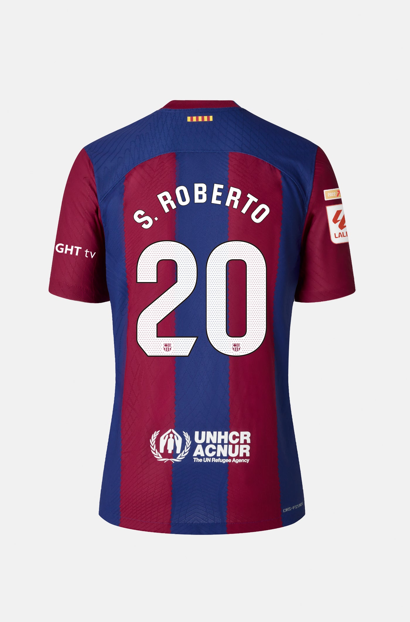 LFP FC Barcelona Home Shirt 23/24 Player's Edition - Women - S. ROBERTO