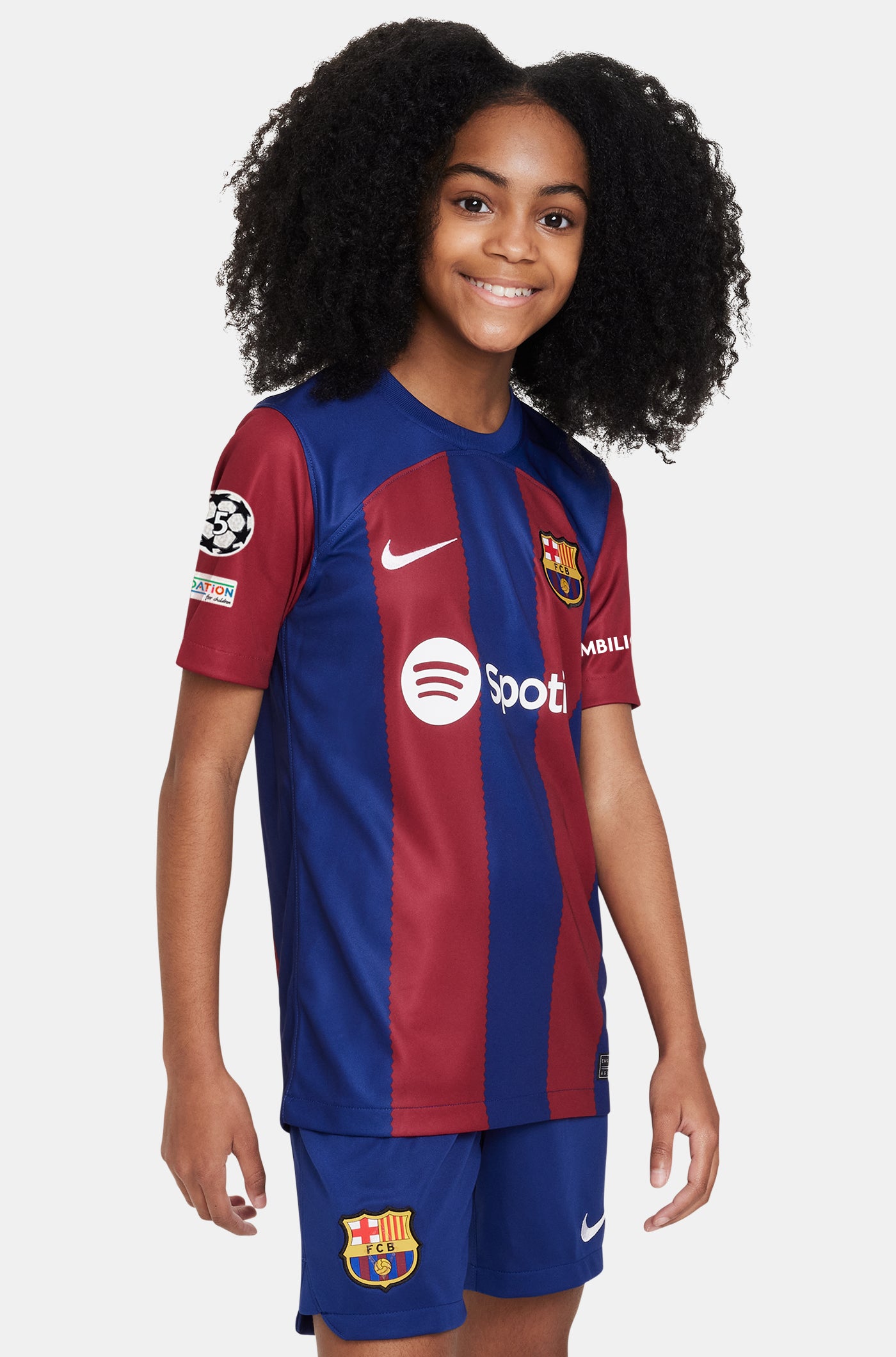 UCL FC Barcelona home shirt 23/24 – Junior - I. MARTÍNEZ