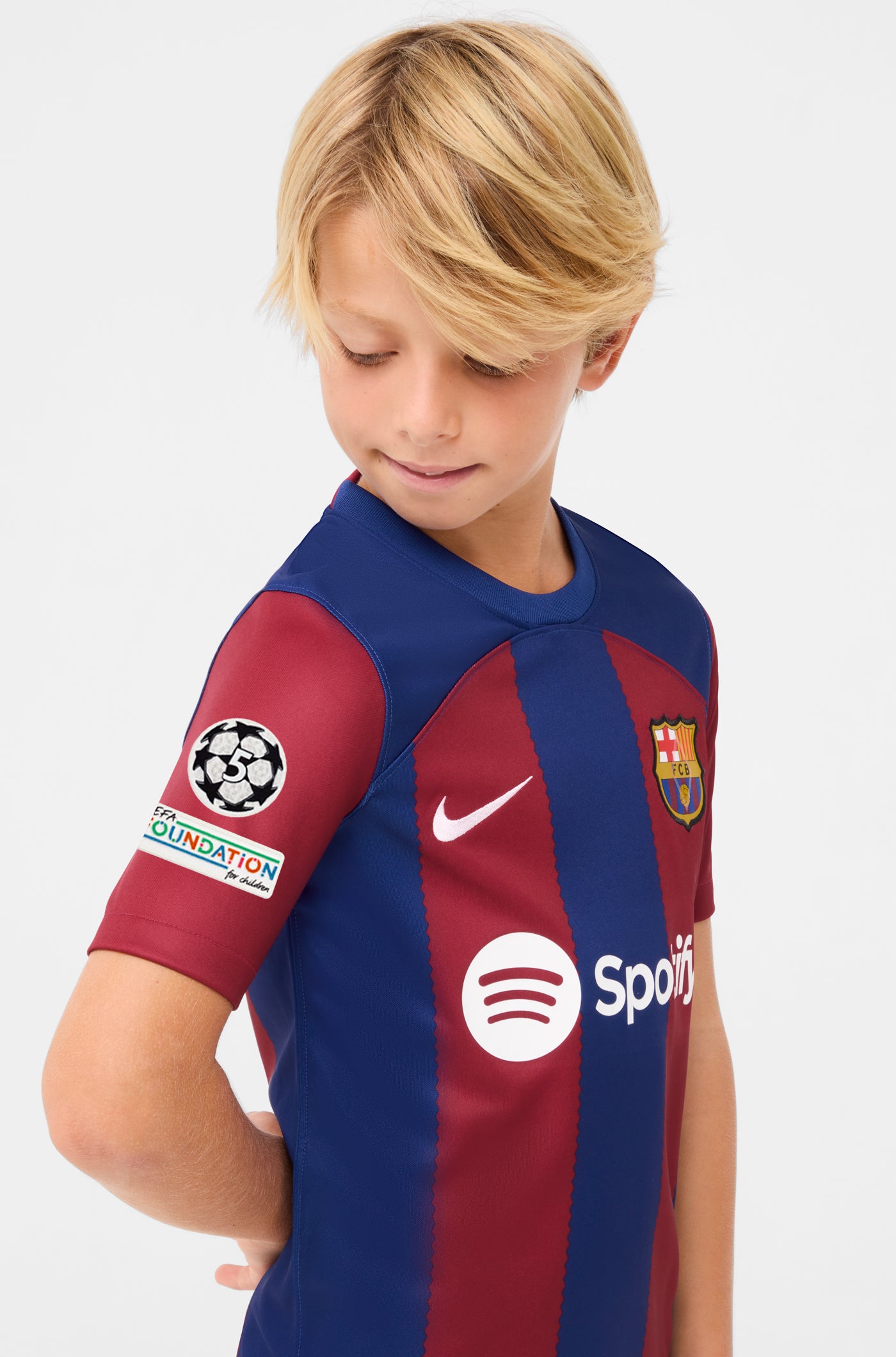 UCL FC Barcelona home shirt 23/24 - Junior - FERMÍN