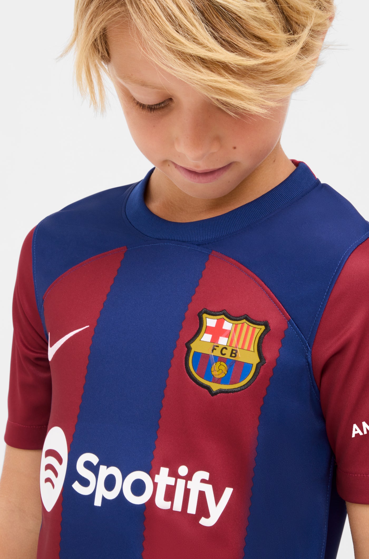 Camiseta primera equipación FC Barcelona 23/24 - Junior 