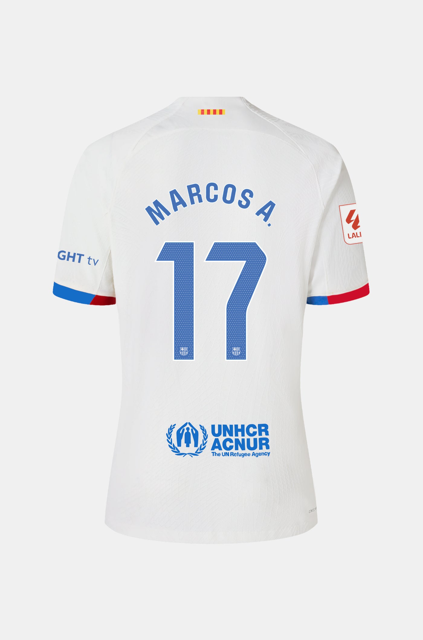 LFP Camiseta segunda equipación FC Barcelona 23/24 Edición Jugador - MARCOS A.