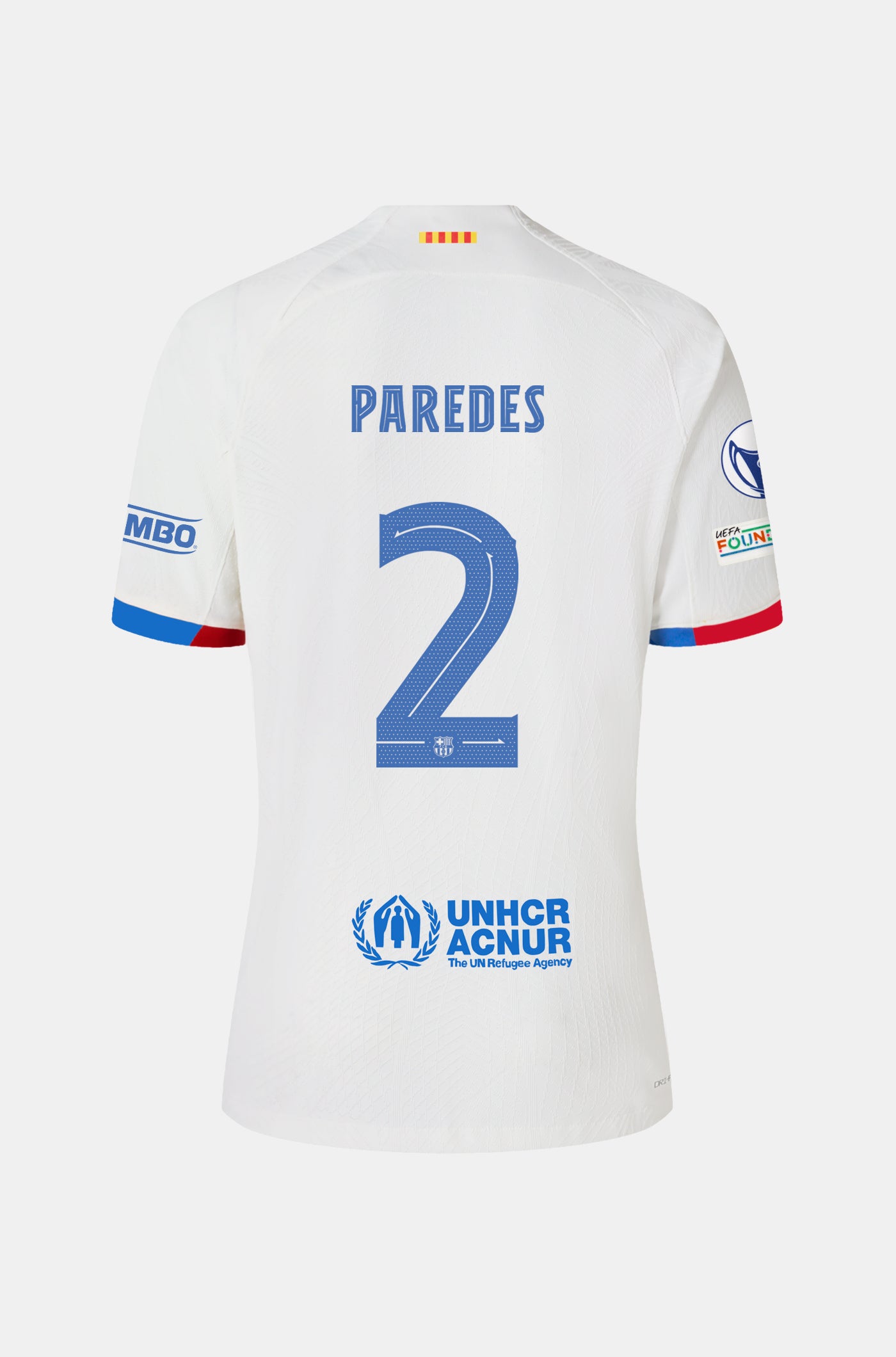 UWCL Camiseta segunda equipación FC Barcelona 23/24 Edición Jugador - PAREDES