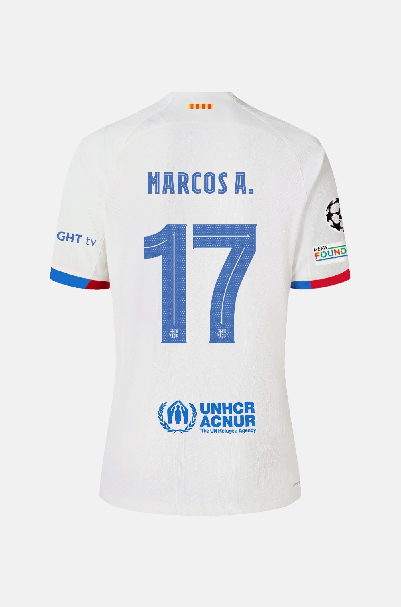 UCL FC Barcelona away shirt 23/24 Player’s Edition - MARCOS A.