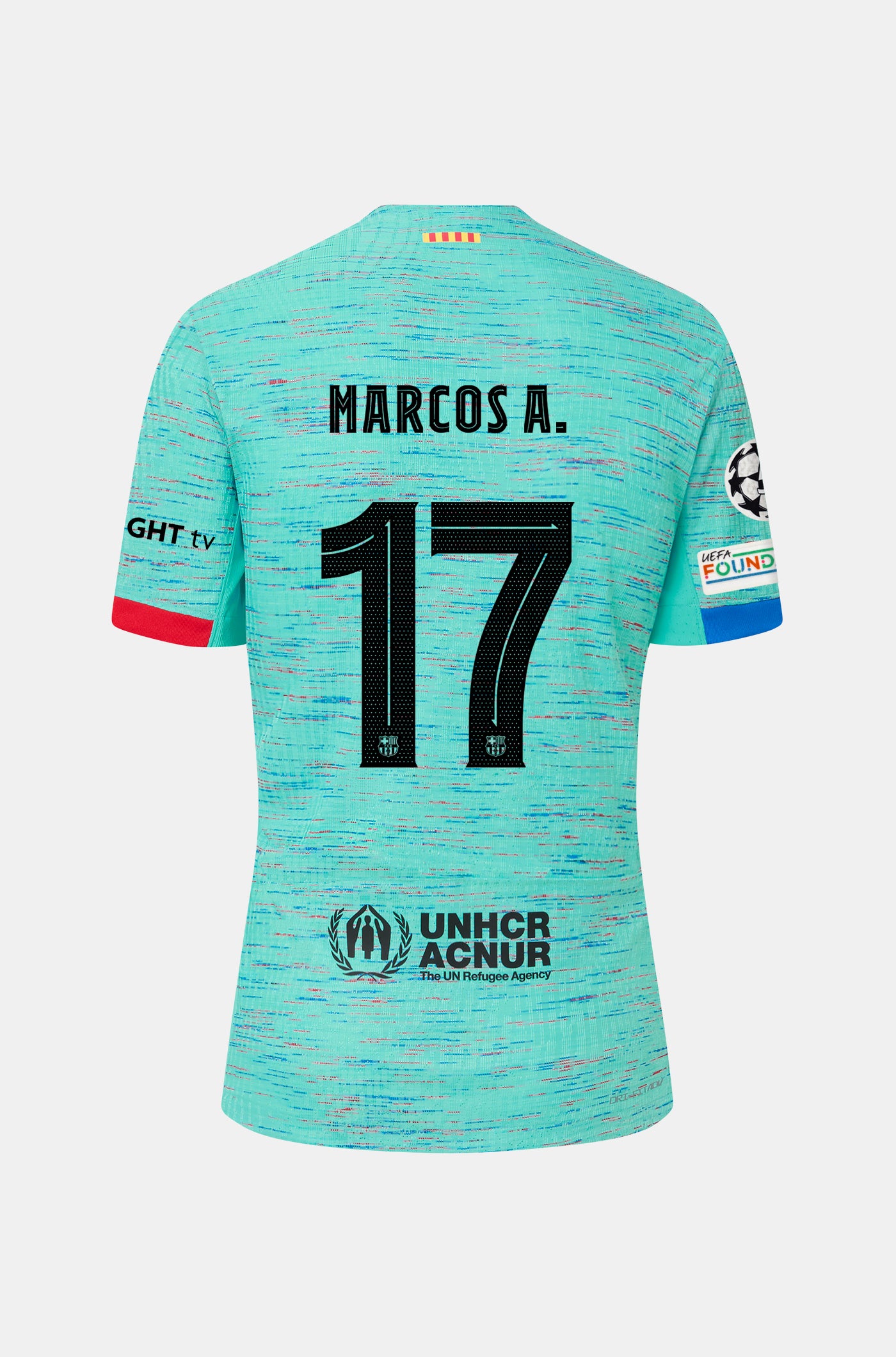 UCL FC Barcelona third shirt 23/24 Player’s Edition - MARCOS A.