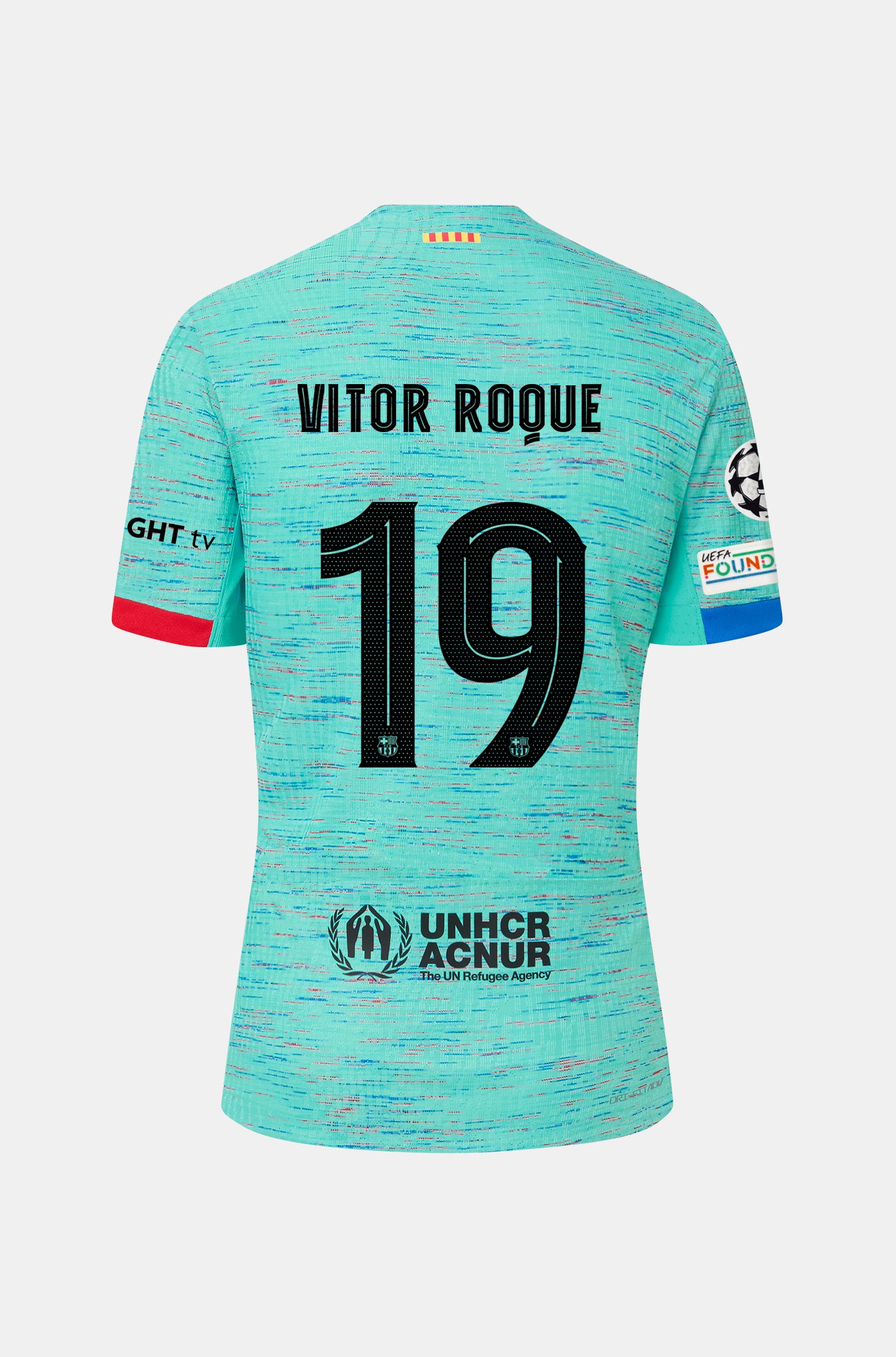 UCL FC Barcelona third shirt 23/24 - Junior - VITOR ROQUE