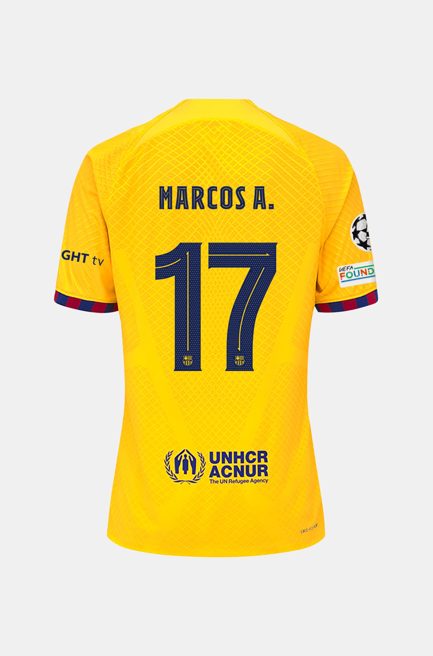 UCL FC Barcelona fourth shirt 23/24 Player’s Edition - MARCOS A.