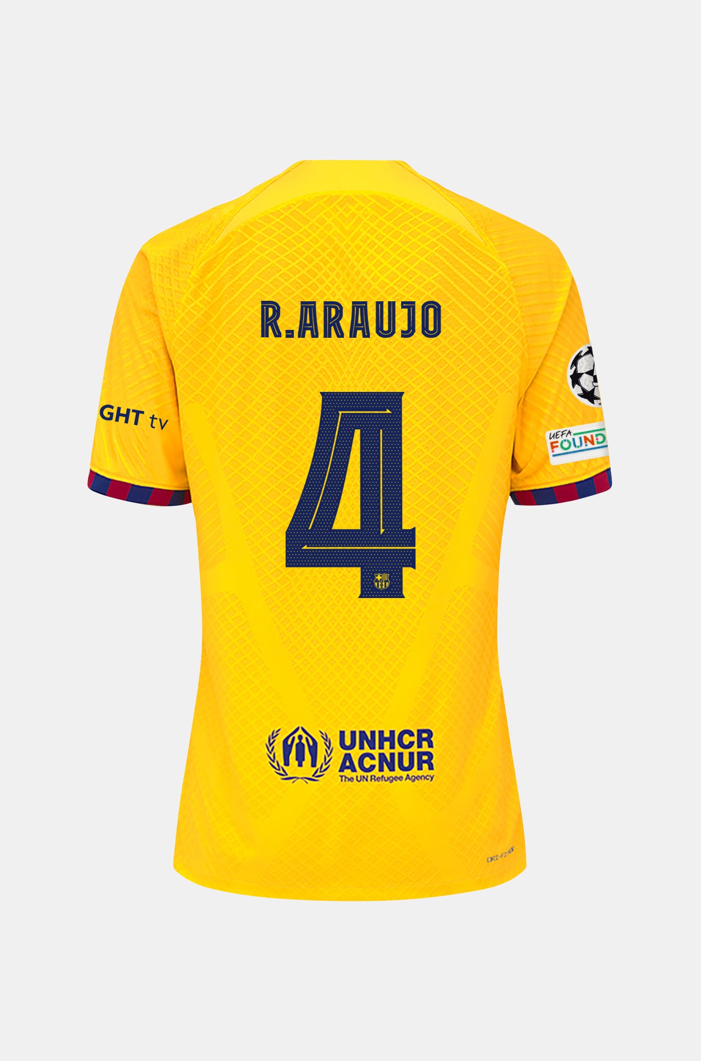UCL FC Barcelona fourth shirt 23/24 Player’s Edition - R. ARAUJO
