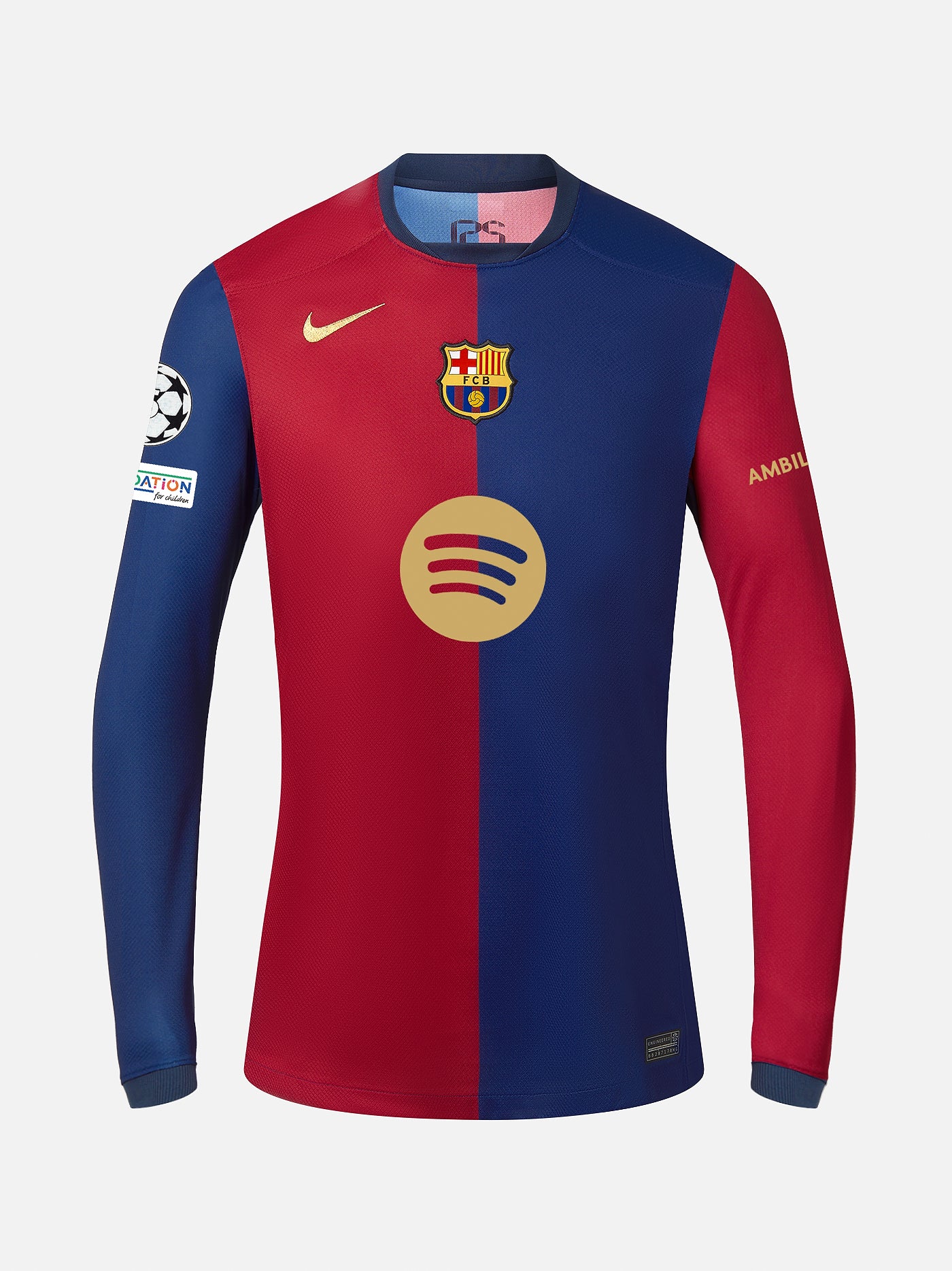 UCL Samarreta home primer equipament 24/25 FC Barcelona Màniga llarga