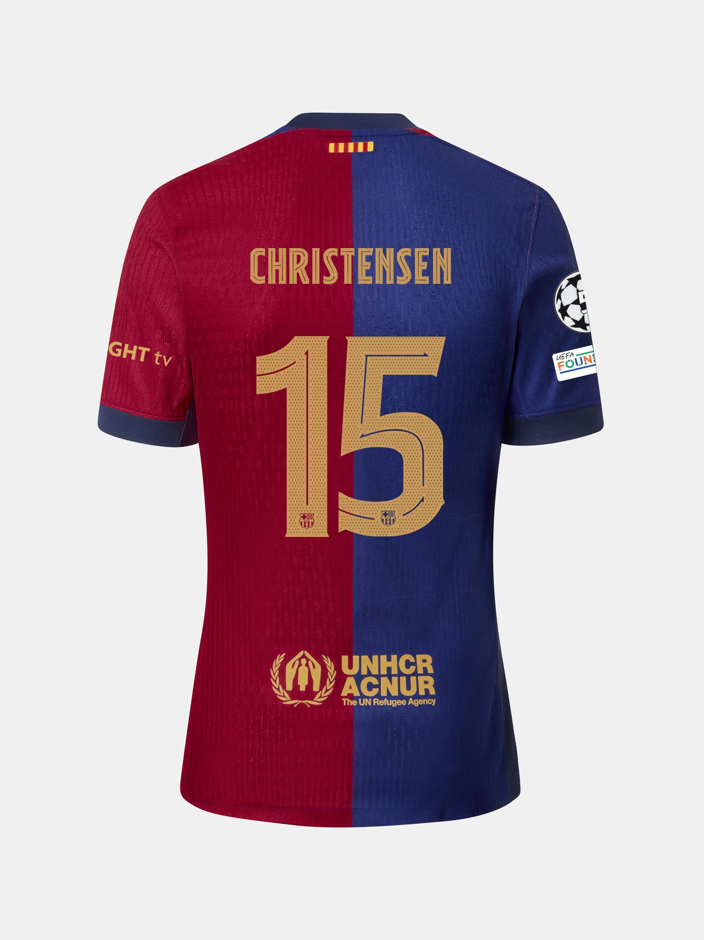 CHRISTENSEN | UCL Camiseta mujer primera equipación  24/25 FC Barcelona