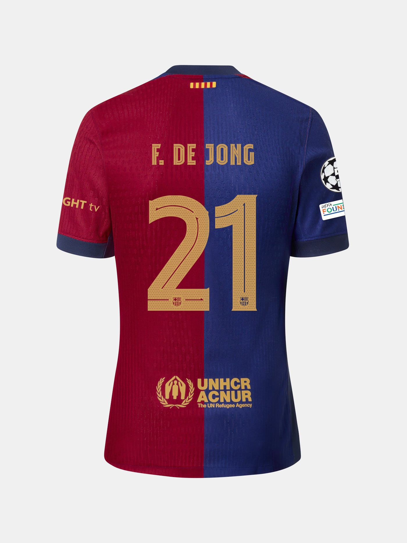 F. DE JONG | UCL Camiseta mujer primera equipación  24/25 FC Barcelona