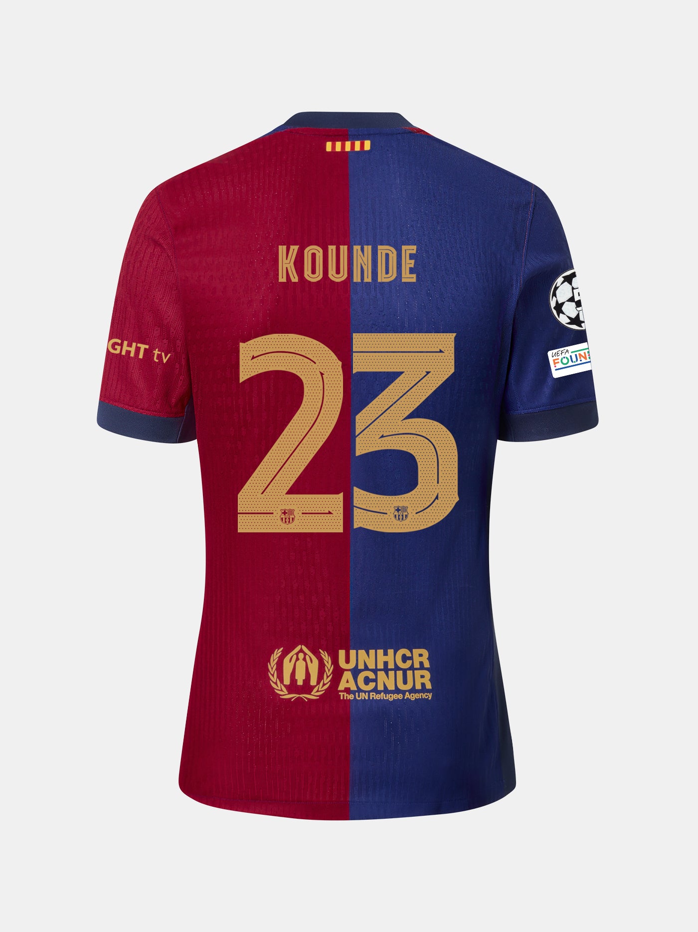 KOUNDE | UCL Camiseta mujer primera equipación  24/25 FC Barcelona