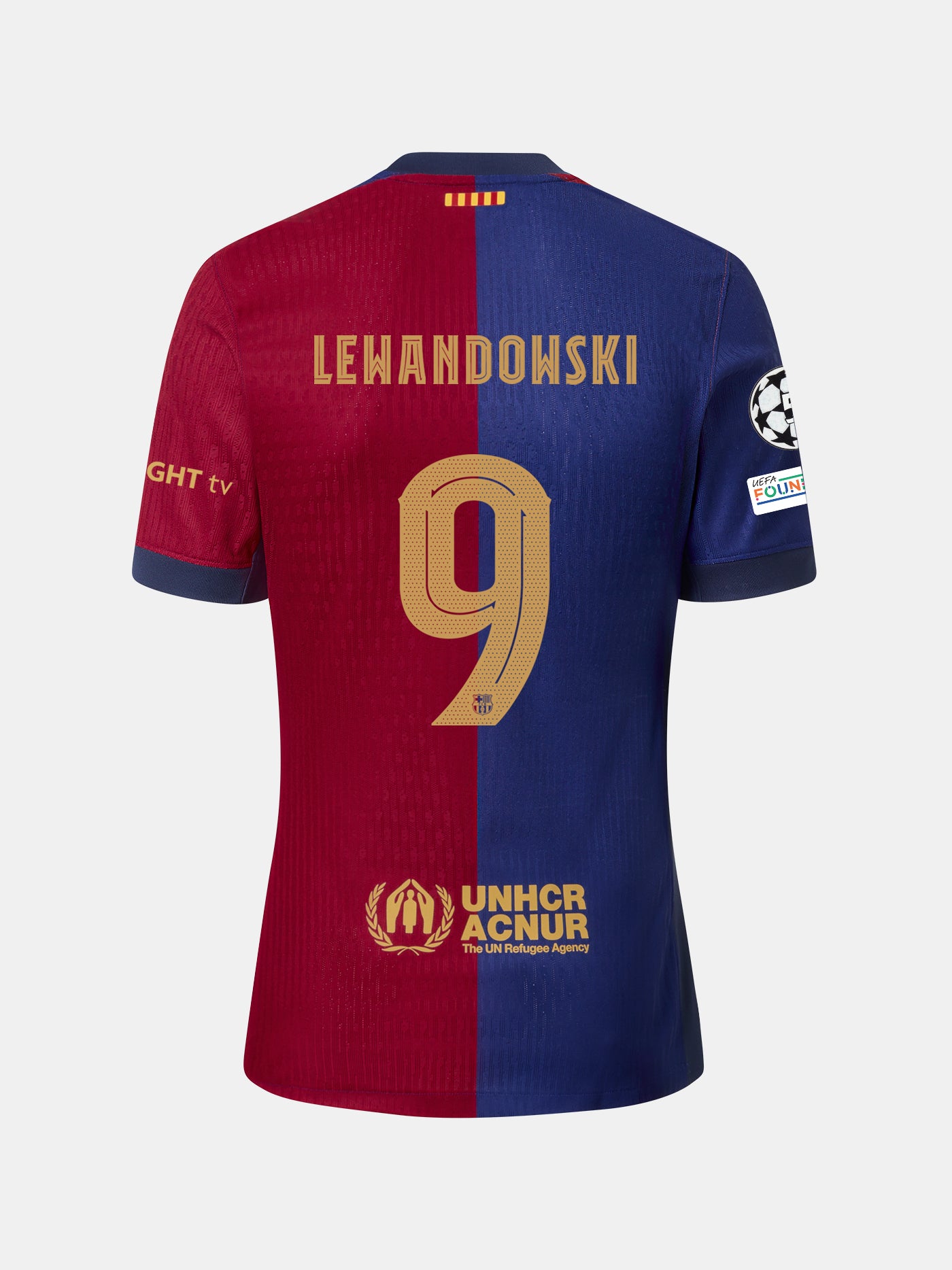 LEWANDOWSKI | UCL Camiseta mujer primera equipación  24/25 FC Barcelona