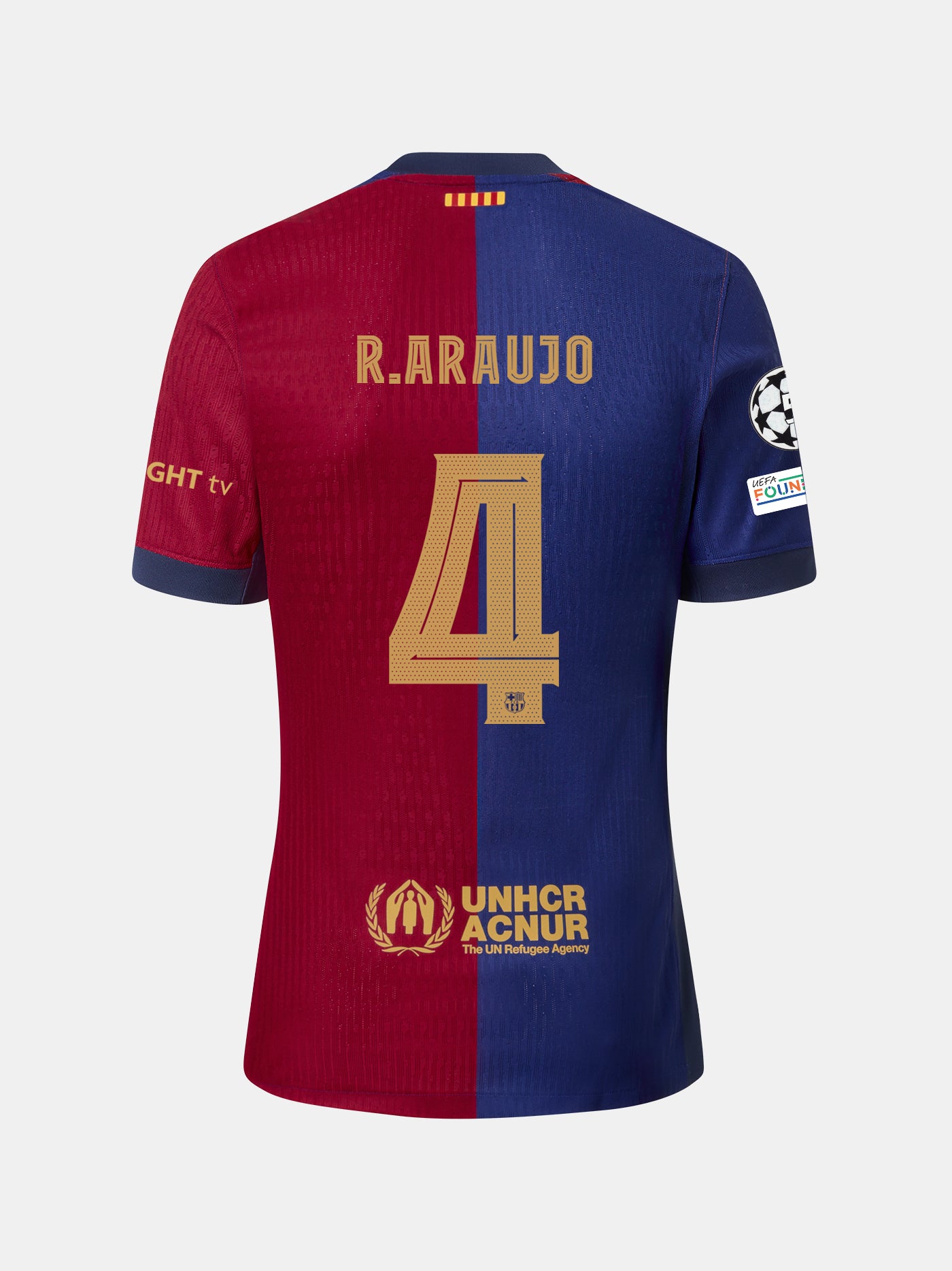 R. ARAUJO | UCL Camiseta mujer primera equipación  24/25 FC Barcelona