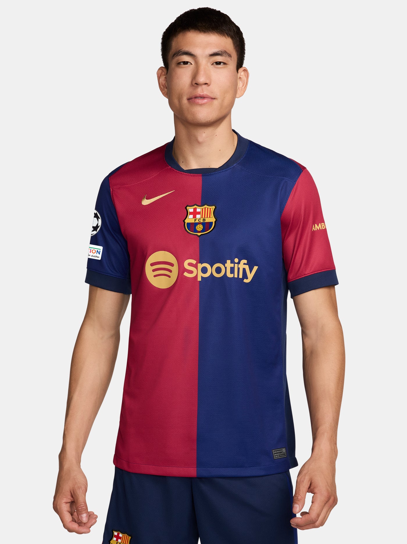 UCL Camiseta hombre primera equipación  24/25 FC Barcelona