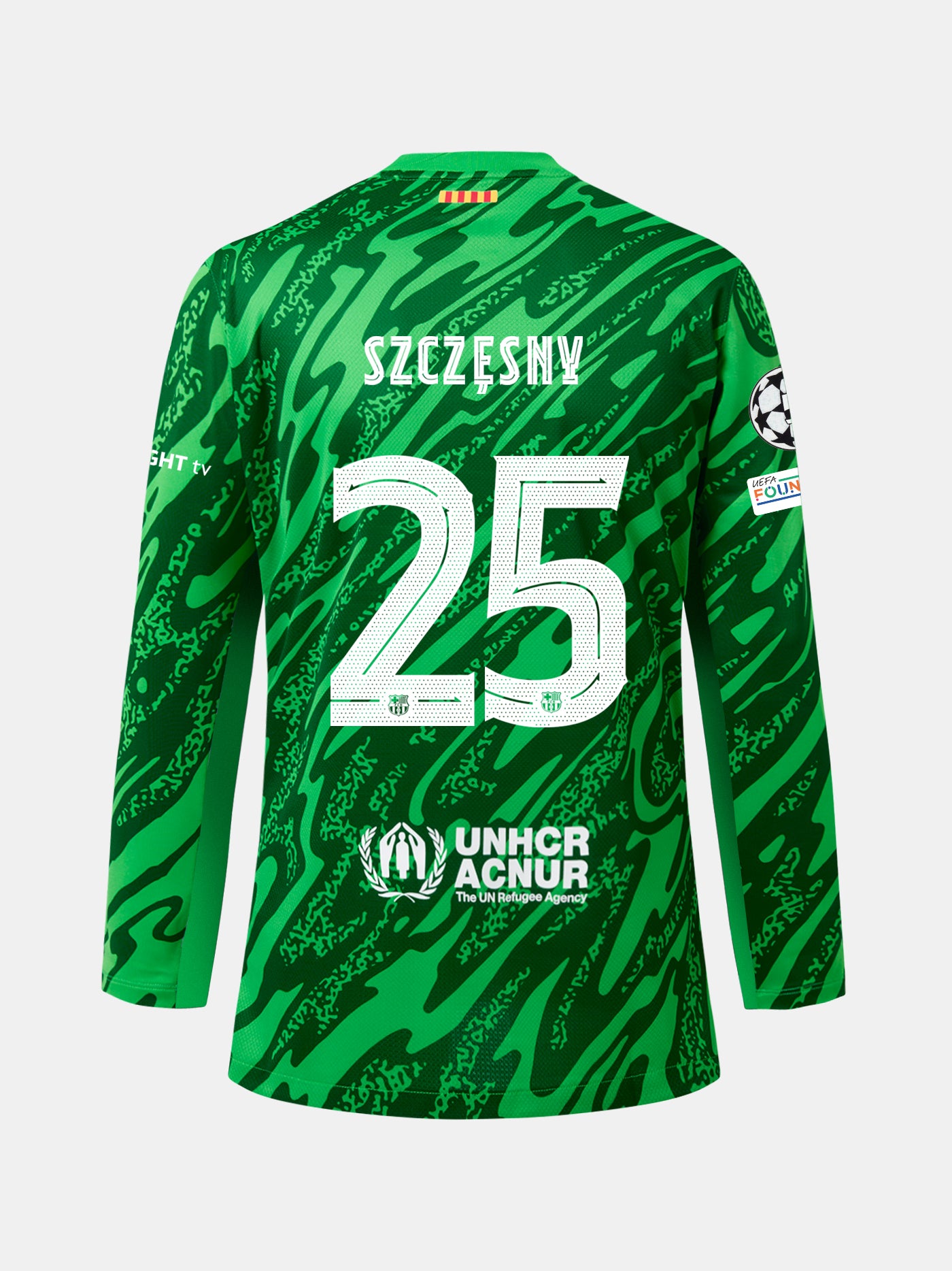 SZCZĘSNY | UCL Junior goalkeeper jersey 24/25 FC Barcelona