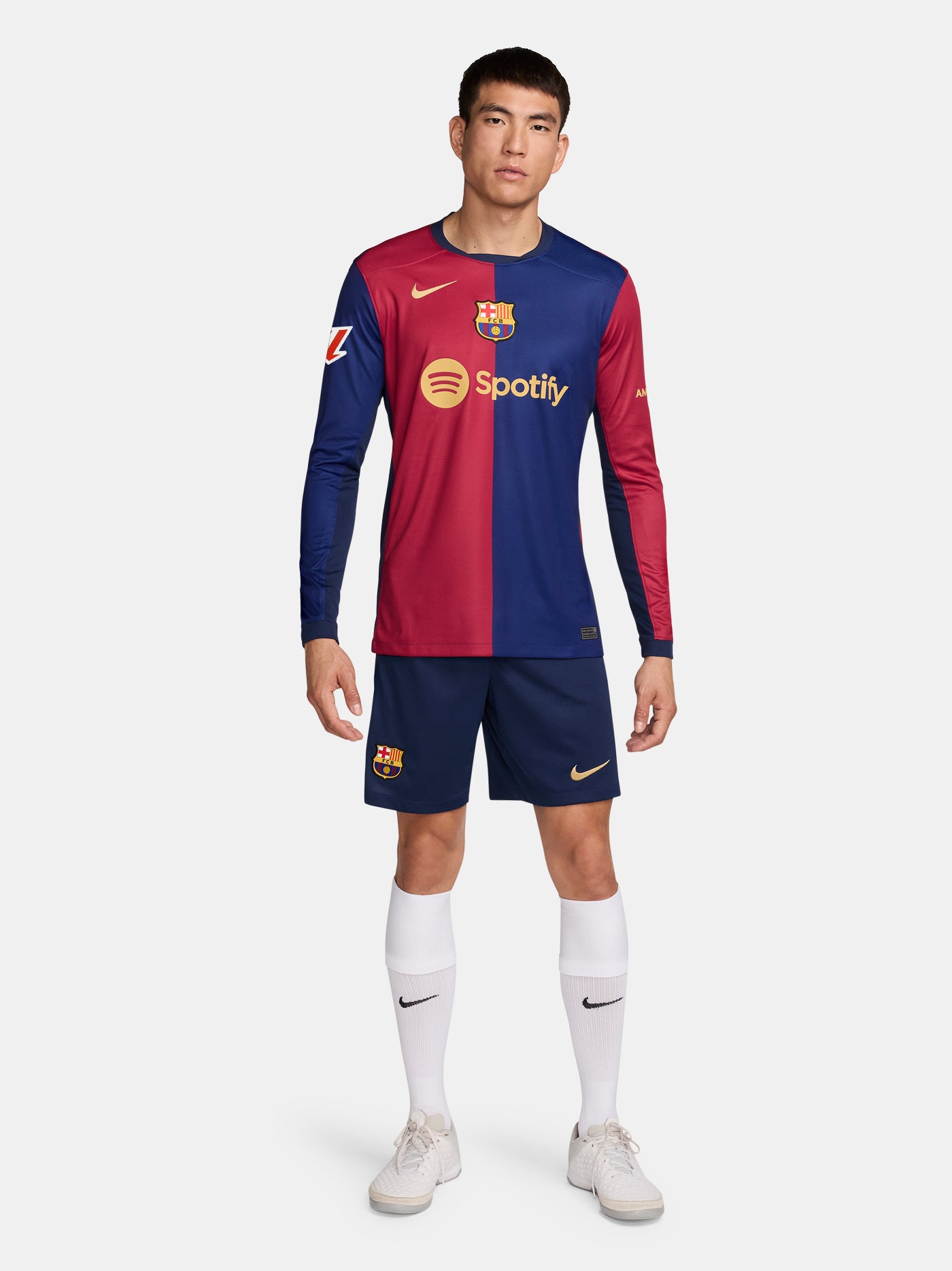 LA LIGA Camiseta hombre primera equipación  24/25 FC Barcelona Manga Larga