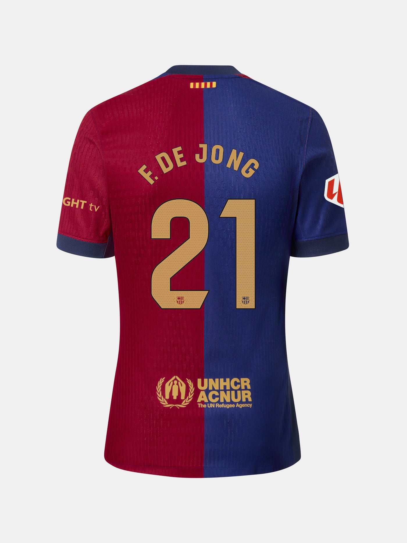 F. DE JONG | LA LIGA Camiseta hombre primera equipación  24/25 FC Barcelona Manga Larga