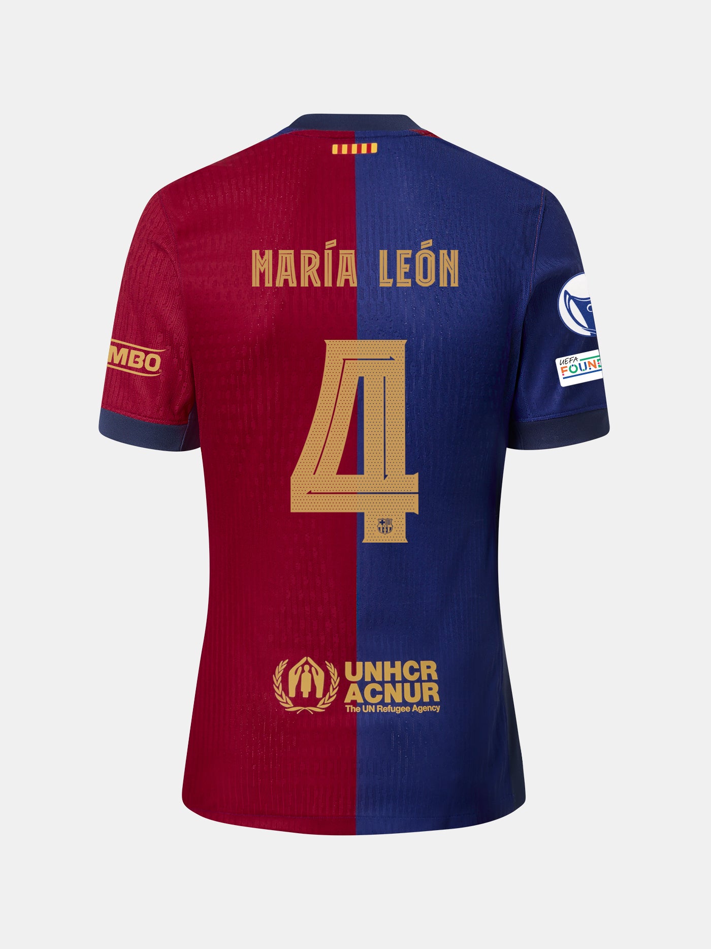 MARÍA LEÓN  | UWCL Men's home jersey 24/25 FC Barcelona - Player's Edition