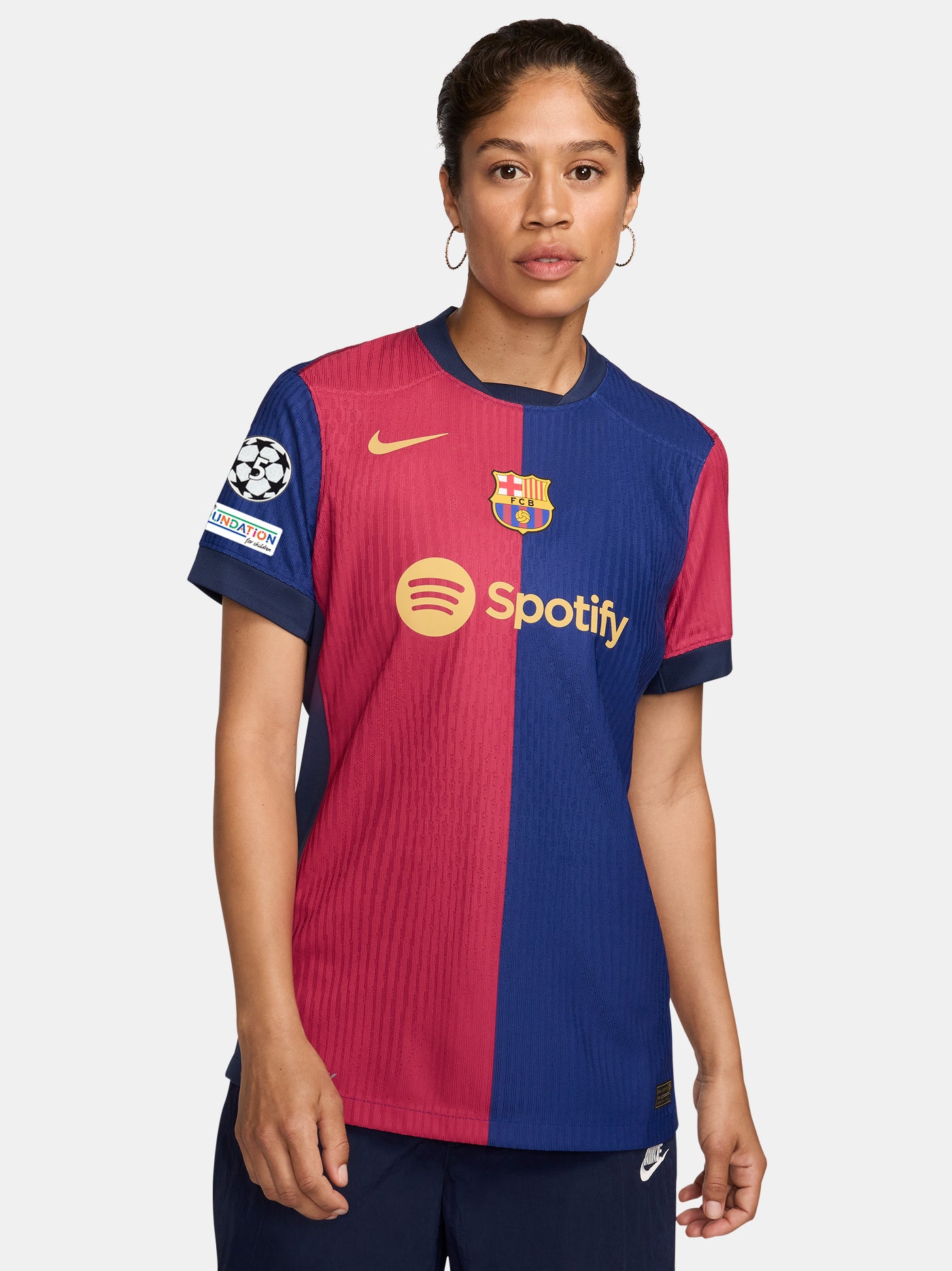 UCL Camiseta mujer primera equipación  24/25 FC Barcelona - Dri-Fit ADV