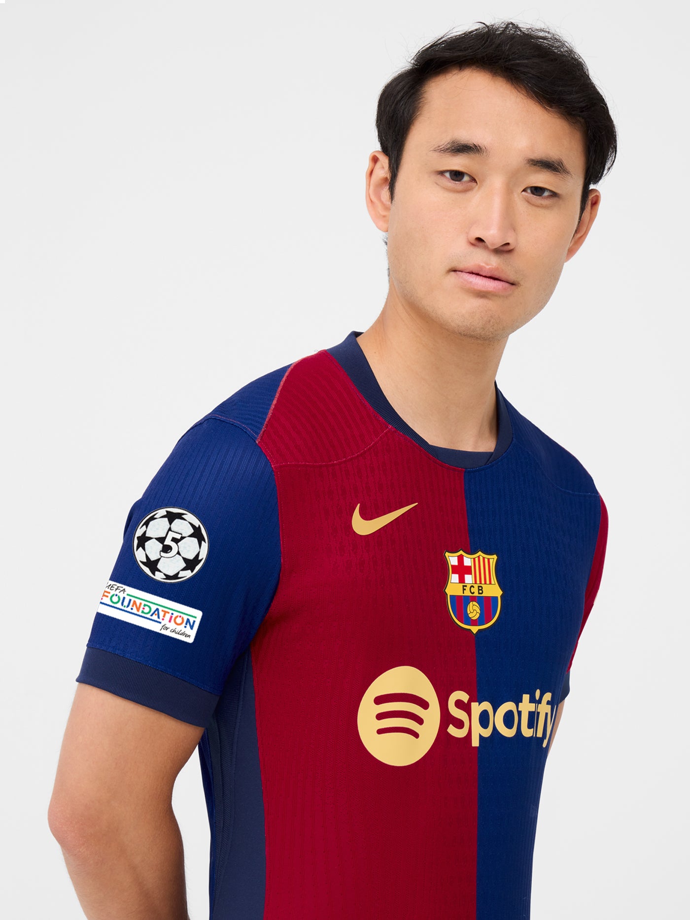 CUBARSÍ | UCL Camiseta hombre primera equipación 24/25 FC Barcelona - Dri-Fit ADV