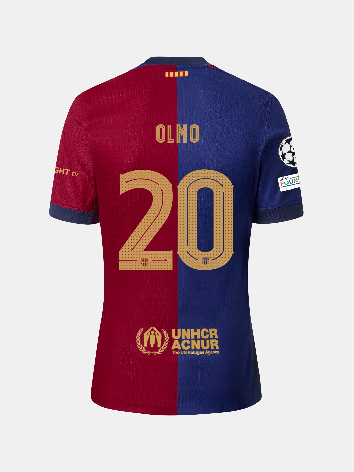 OLMO | UCL Camiseta hombre primera equipación  24/25 FC Barcelona - Dri-Fit ADV