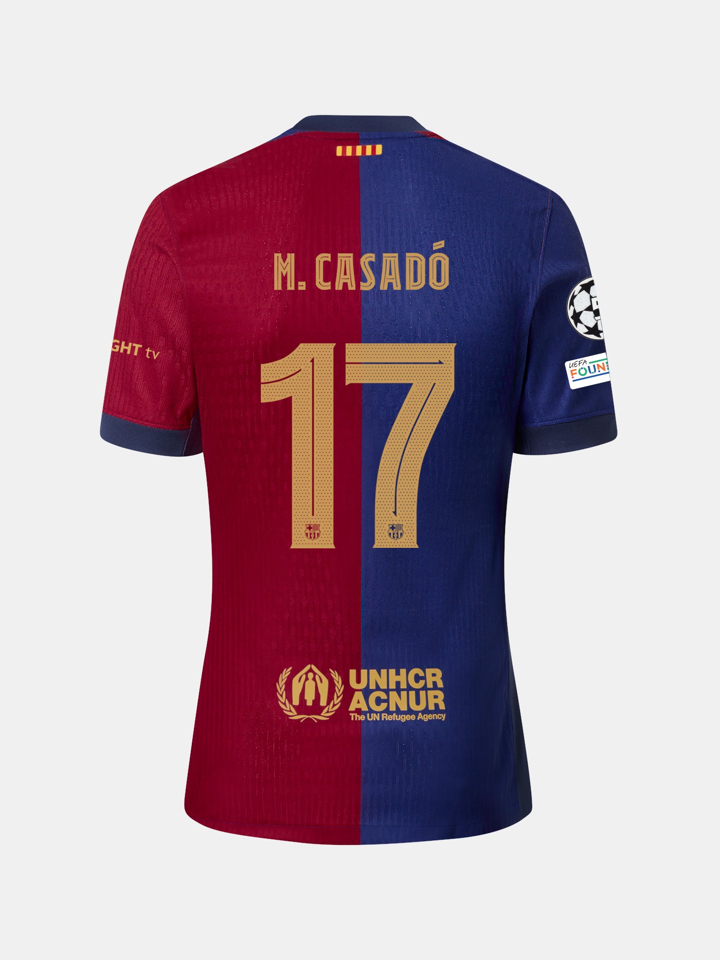 M. CASADÓ | UCL Camiseta hombre primera equipación  24/25 FC Barcelona - Dri-Fit ADV