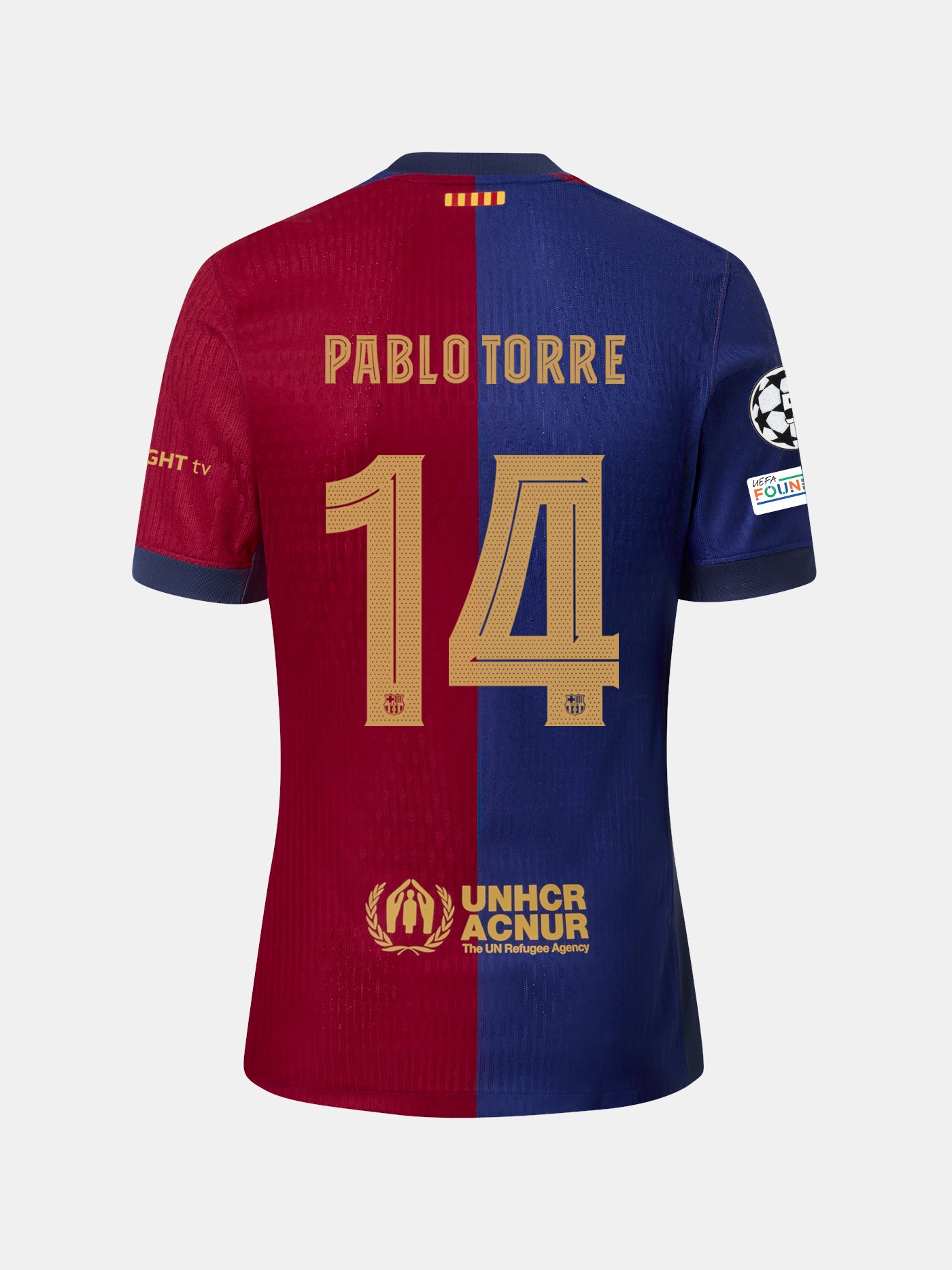 PABLO TORRE | UCL Camiseta hombre primera equipación  24/25 FC Barcelona