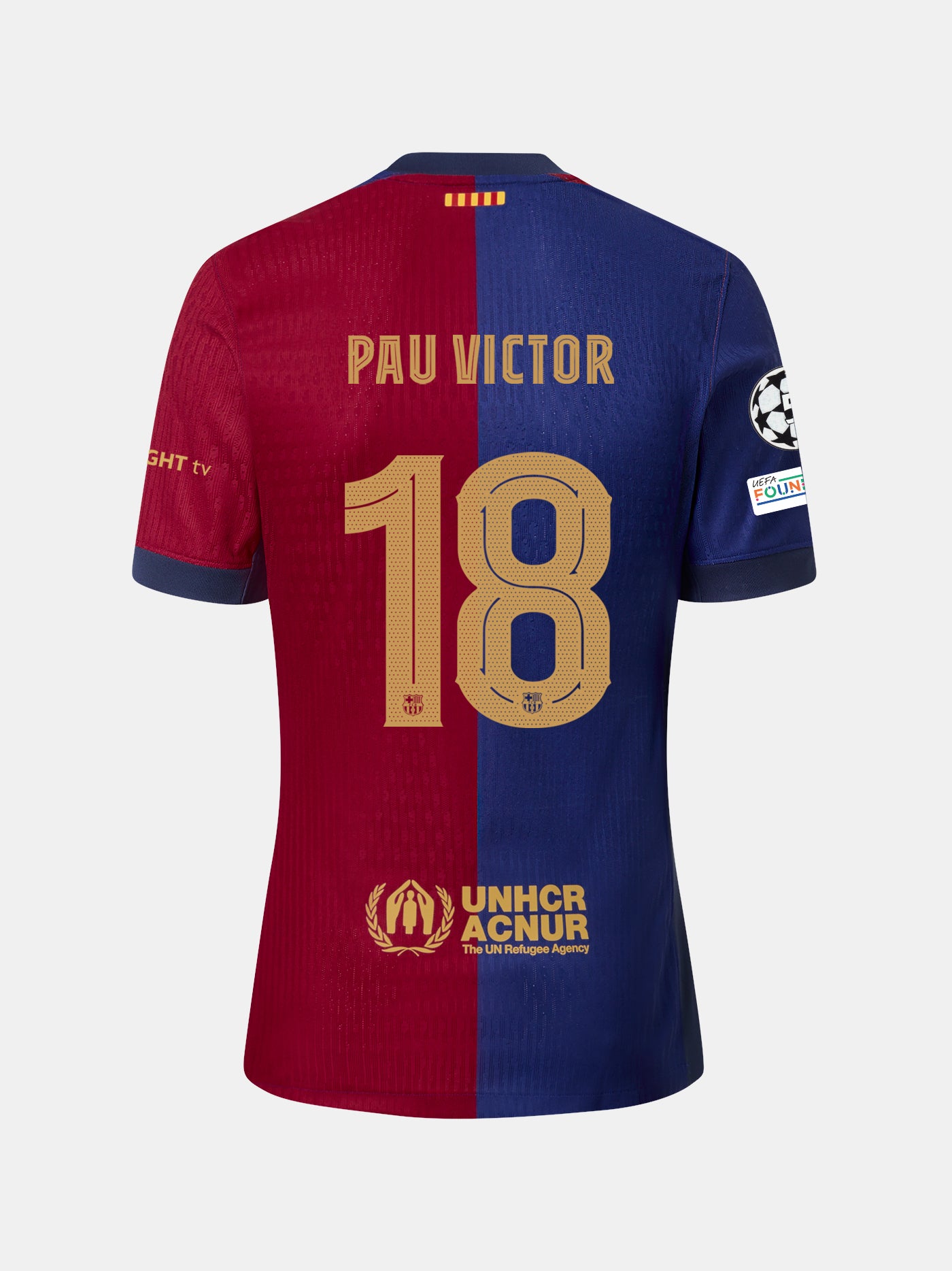 PAU VÍCTOR  | UCL Maillot junior domicile 24/25 FC Barcelone - Édition Joueur