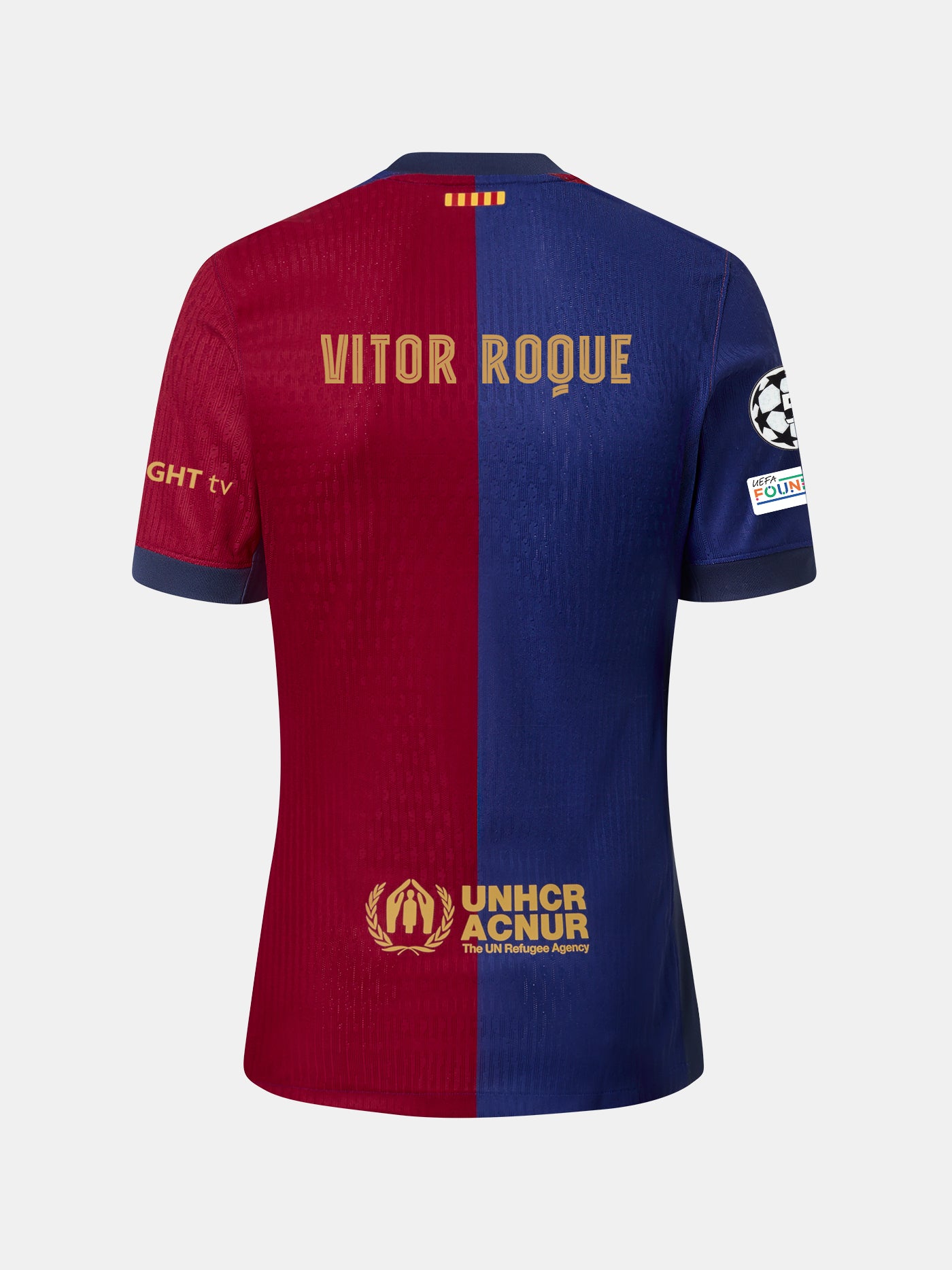 VITOR ROQUE | UCL Camiseta hombre primera equipación  24/25 FC Barcelona - Dri-Fit ADV