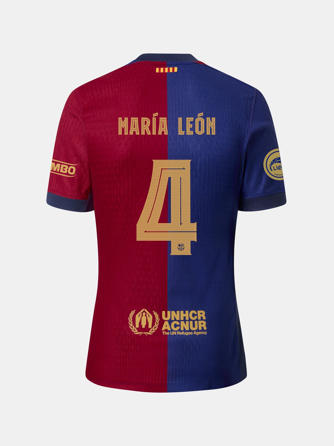 MARÍA LEÓN  | LIGA F Camiseta junior primera equipación  24/25 FC Barcelona