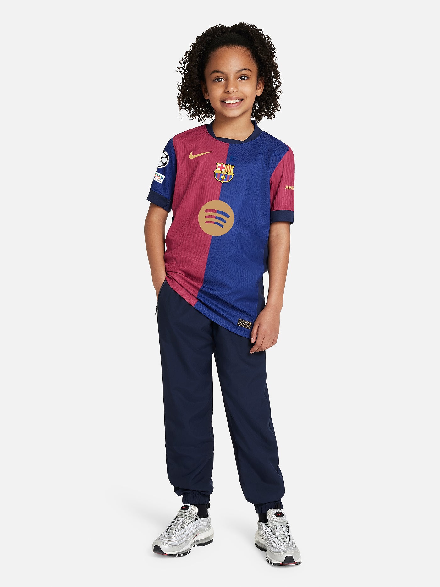 UCL Maillot junior domicile 24/25 FC Barcelone - Édition Joueur