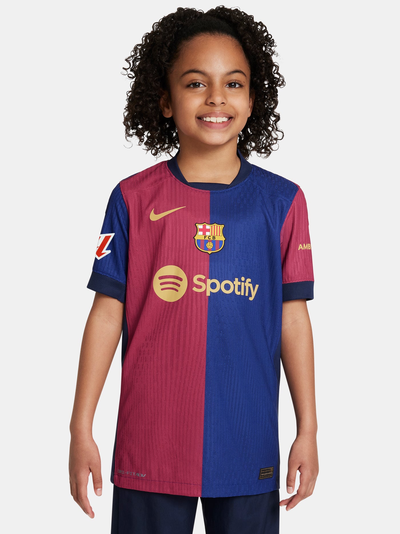 LA LIGA Camiseta junior primera equipación  24/25 FC Barcelona - Dri-Fit ADV