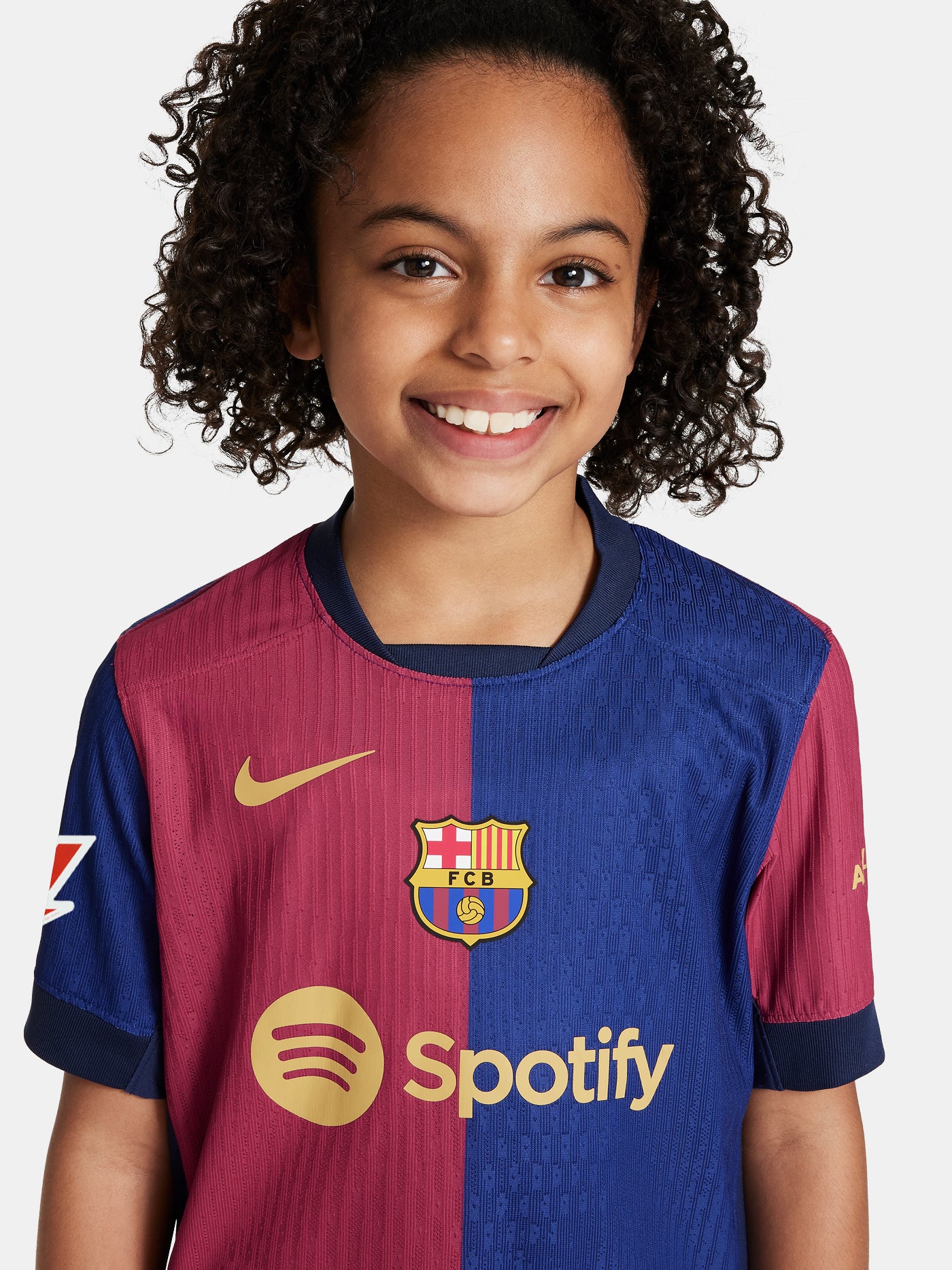 LA LIGA Camiseta junior primera equipación  24/25 FC Barcelona - Dri-Fit ADV