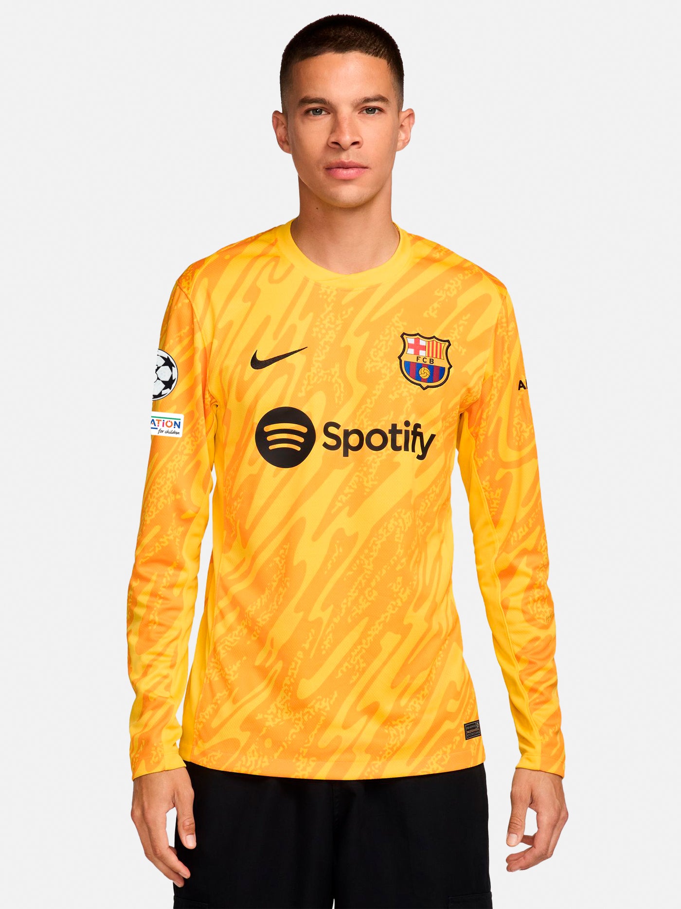 UCL Men's goalkeeper away jersey 24/25 FC Barcelona