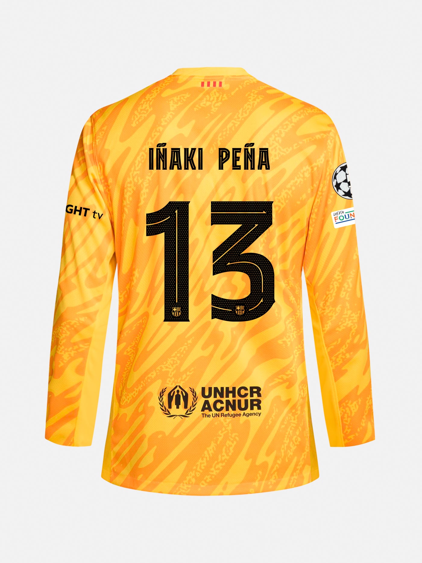 IÑAKI PEÑA | UCL Junior goalkeeper away jersey 24/25 FC Barcelona