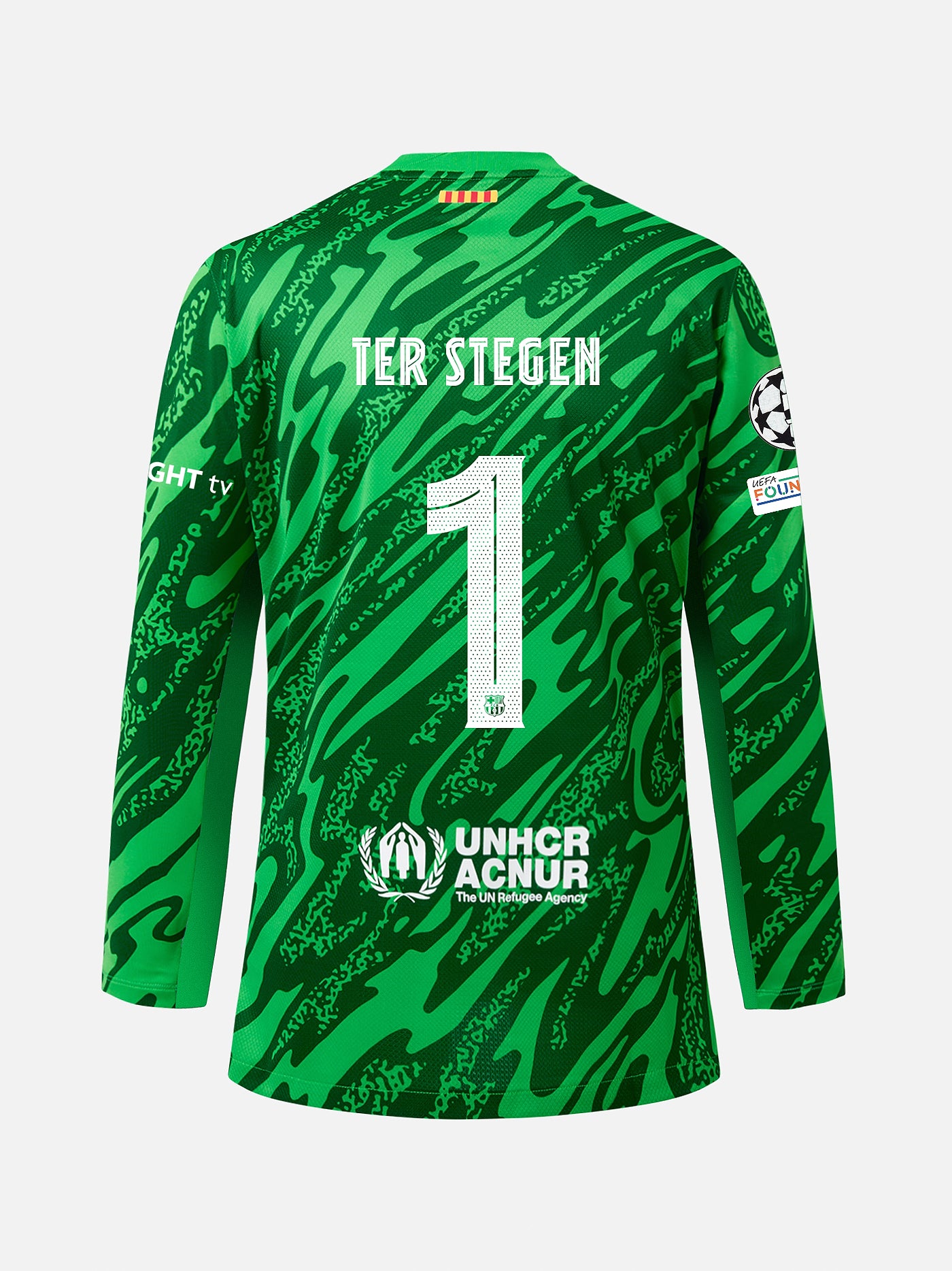 TER STEGEN | UCL Men's goalkeeper jersey 24/25 FC Barcelona