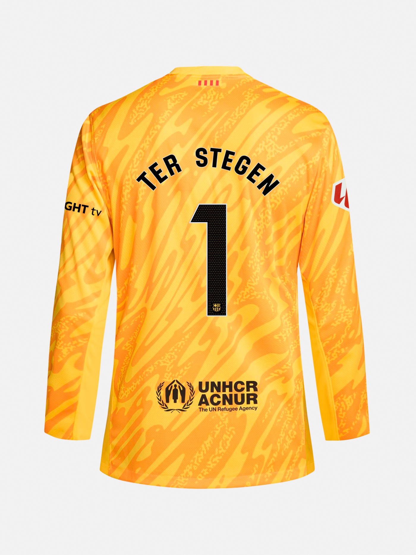 TER STEGEN | LA LIGA Camiseta hombre portero segunda equipacion 24/25 FC Barcelona