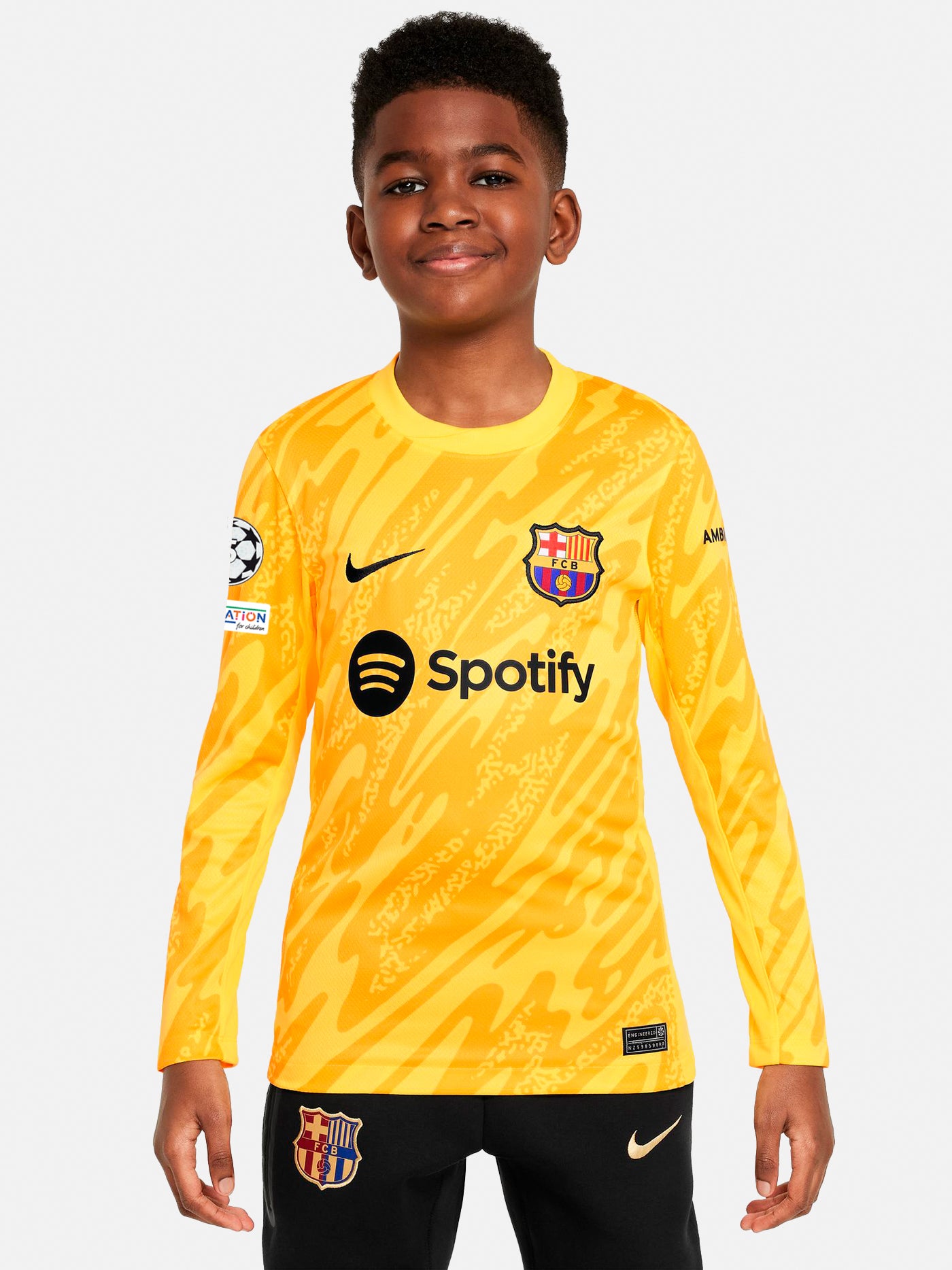 UCL Junior goalkeeper away jersey 24/25 FC Barcelona