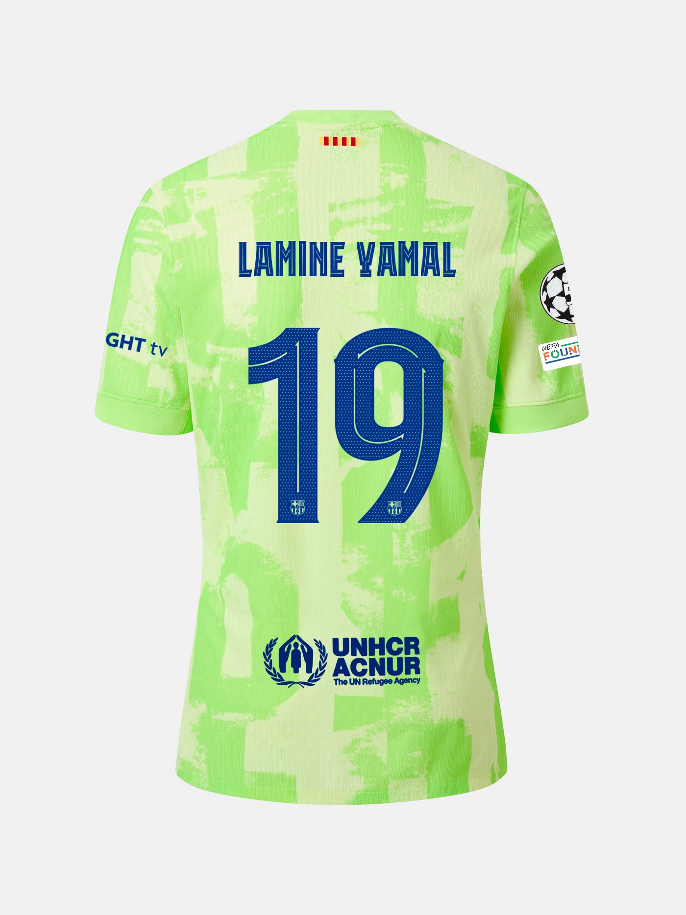 LAMINE YAMAL | UCL Camiseta hombre tercera equipación  24/25 FC Barcelona - Edición Jugador