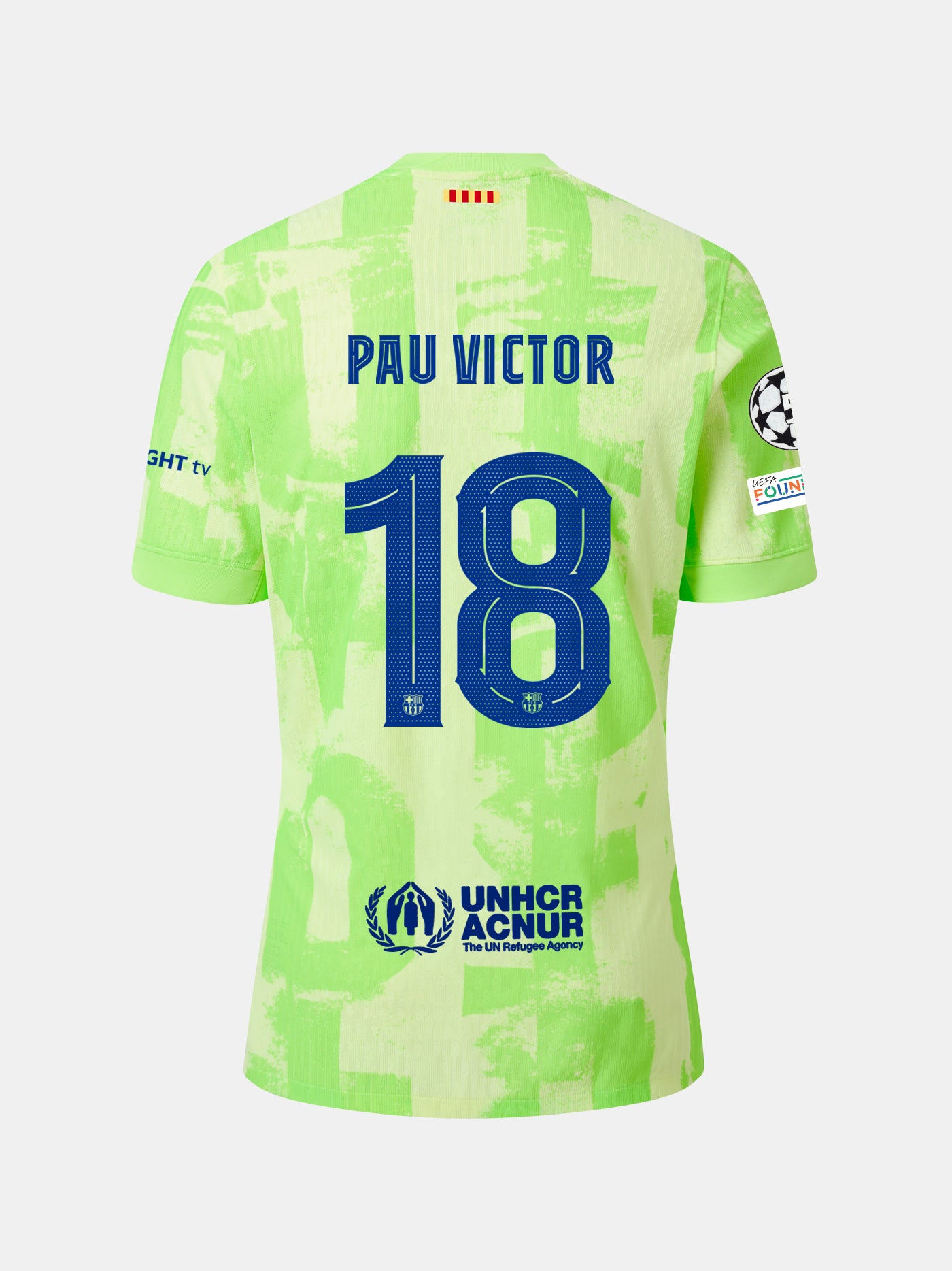 PAU VÍCTOR | UCL Maillot homme extérieur 24/25 FC Barcelone - Édition Joueur